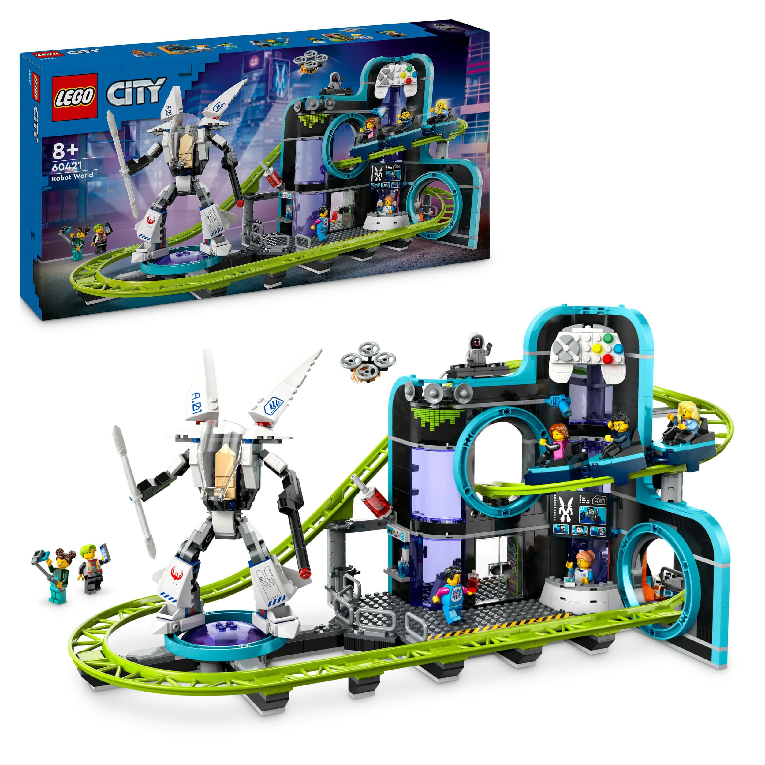 LEGO City Achterbahn mit Roboter-Mech 60421