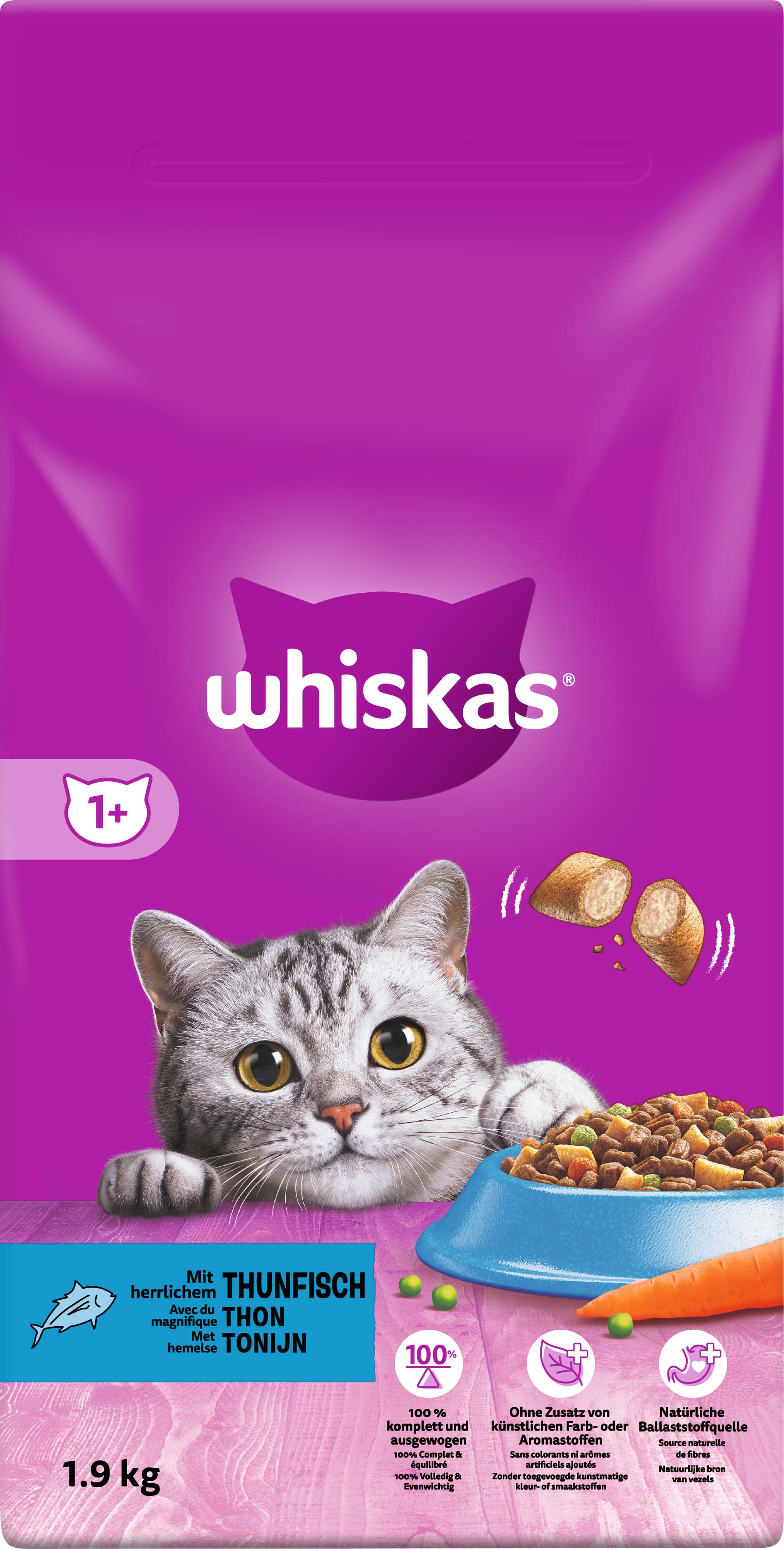 Suché krmivo pre mačky Whiskas s tuniakom