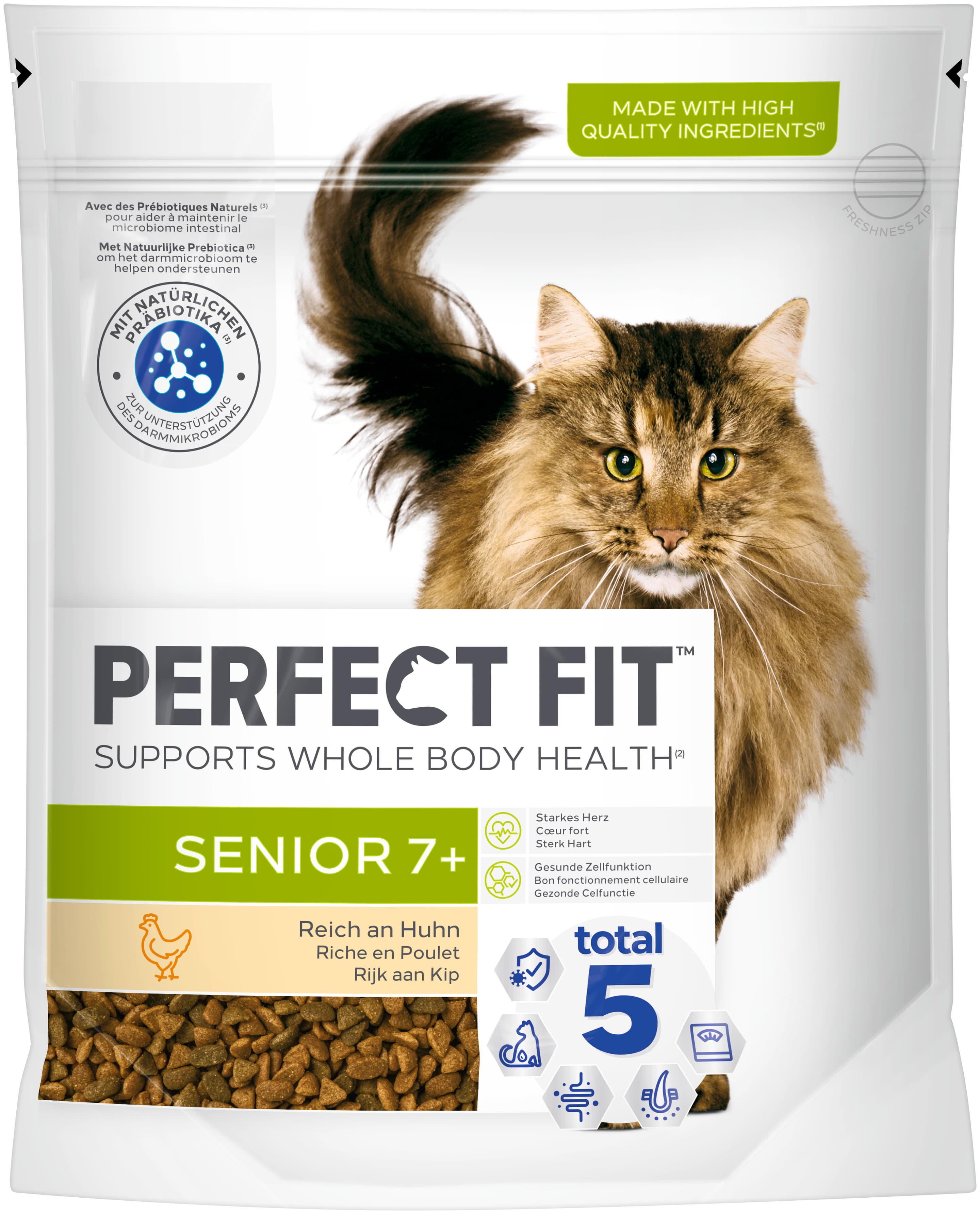 Perfect Fit Katzentrockenfutter Reich an Huhn Senior 7+