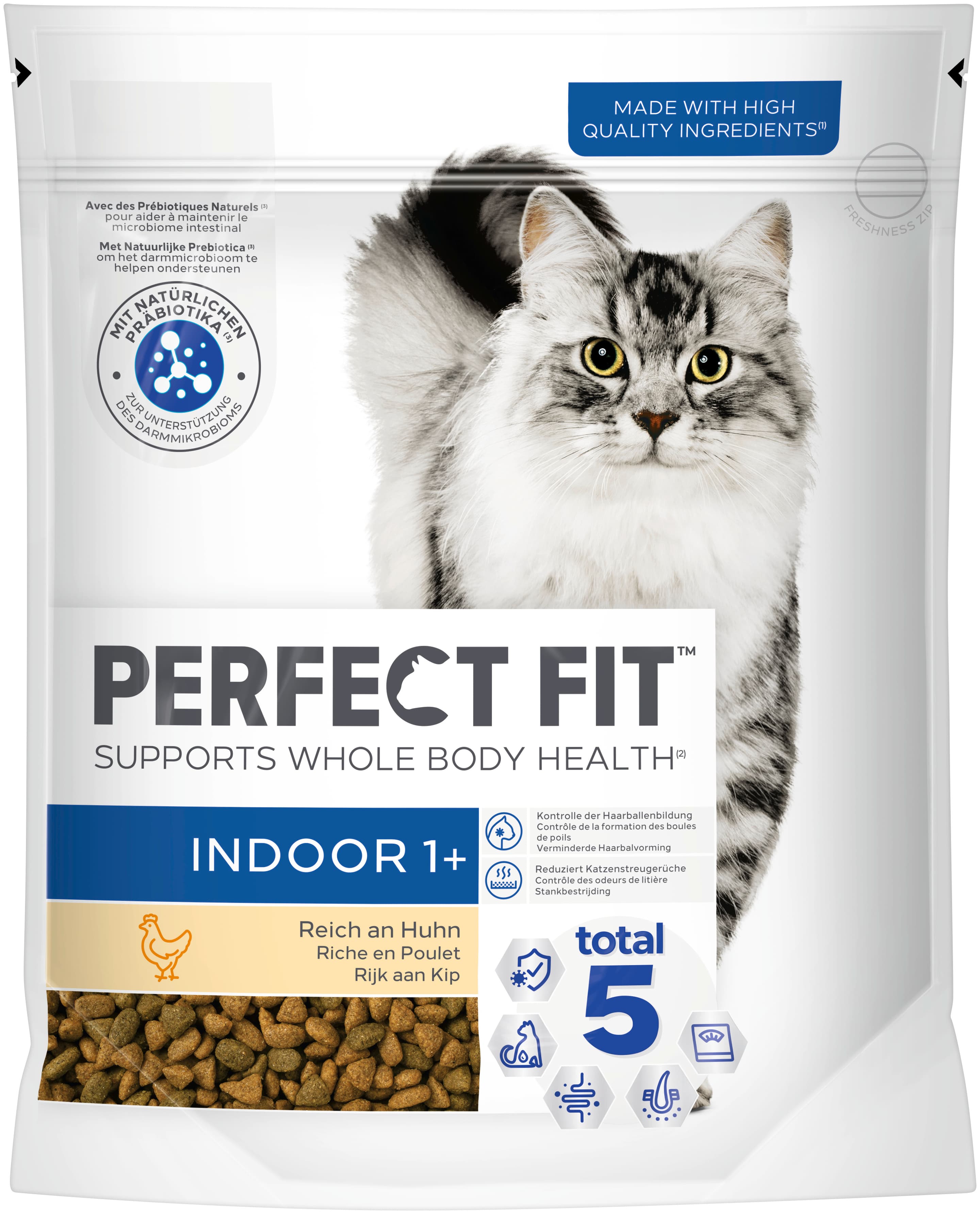 Kapsičky s krmivom pre mačky Perfect Fit™ Indoor 1+ s Sliepka
