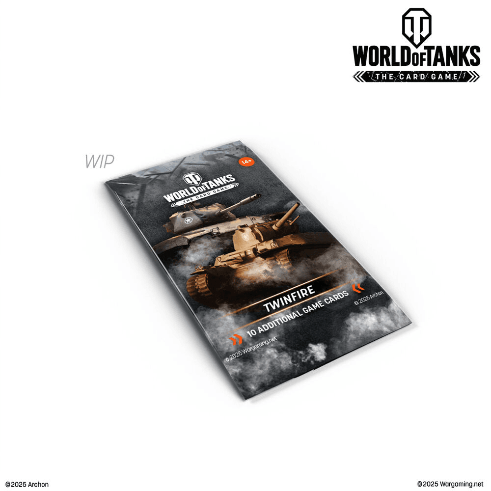 World of Tanks TCG Booster Pack Twinfire – 10 Karten Erweiterung Wave 2 Sammelkarten Strategie Deckbau
