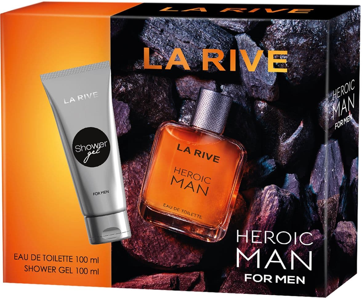 LA RIVE Heroic Eau de Toilette und Duschgel Geschenkpackung