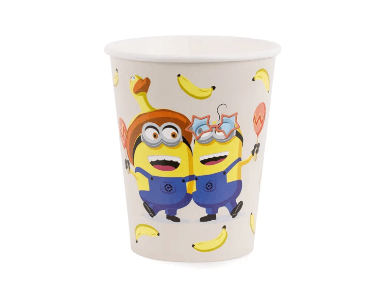 Papierbecher Minions, 250 ml, 6 Stk.