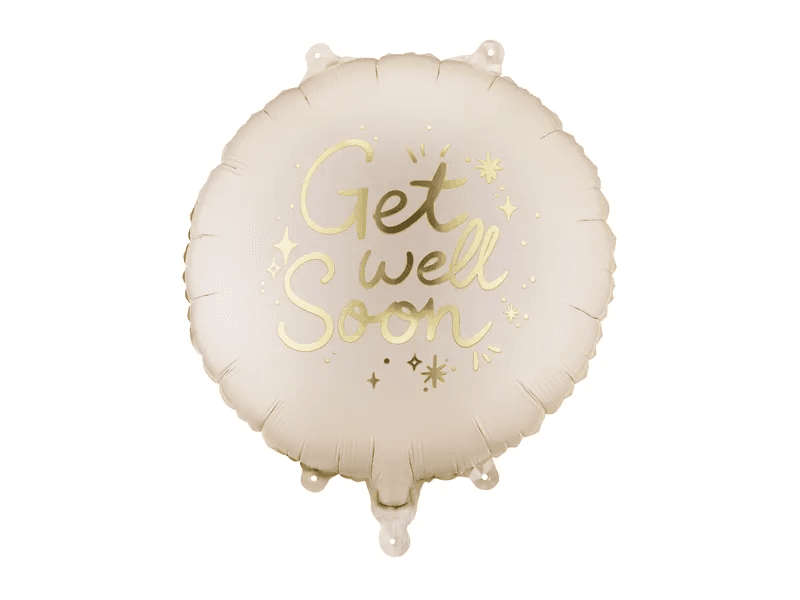 Folienballon Pastille ''Get Well Soon'', 35x35 cm