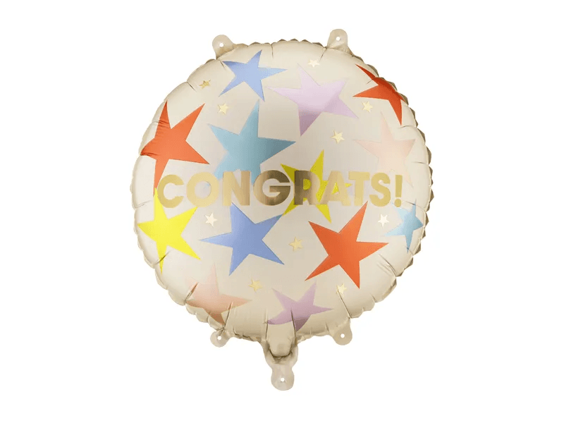 Folienballon Pastille ''Congrats'', 35x35 cm