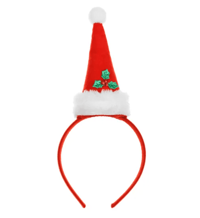 PartyDeco Weihnachtsmann-Stirnband, 11x26,5cm