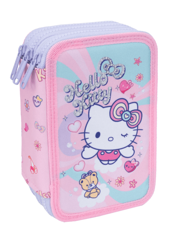 Hello Kitty Federmäppchen JUMPER 3 gefülltes Etui 3 Fächer