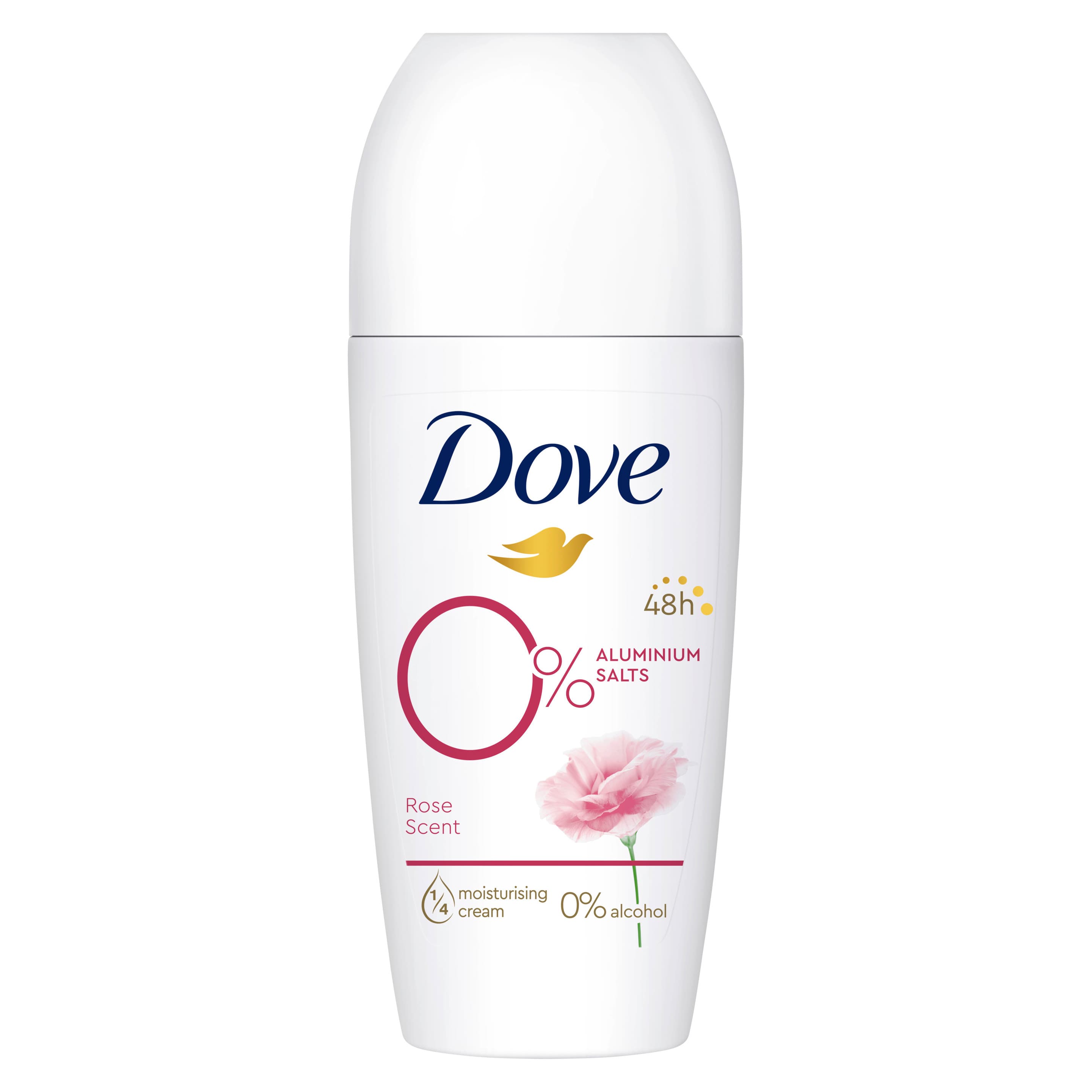 Dove Deodorant-Roll-on Rosenduft ohne Alkohol/Aluminiumsalze