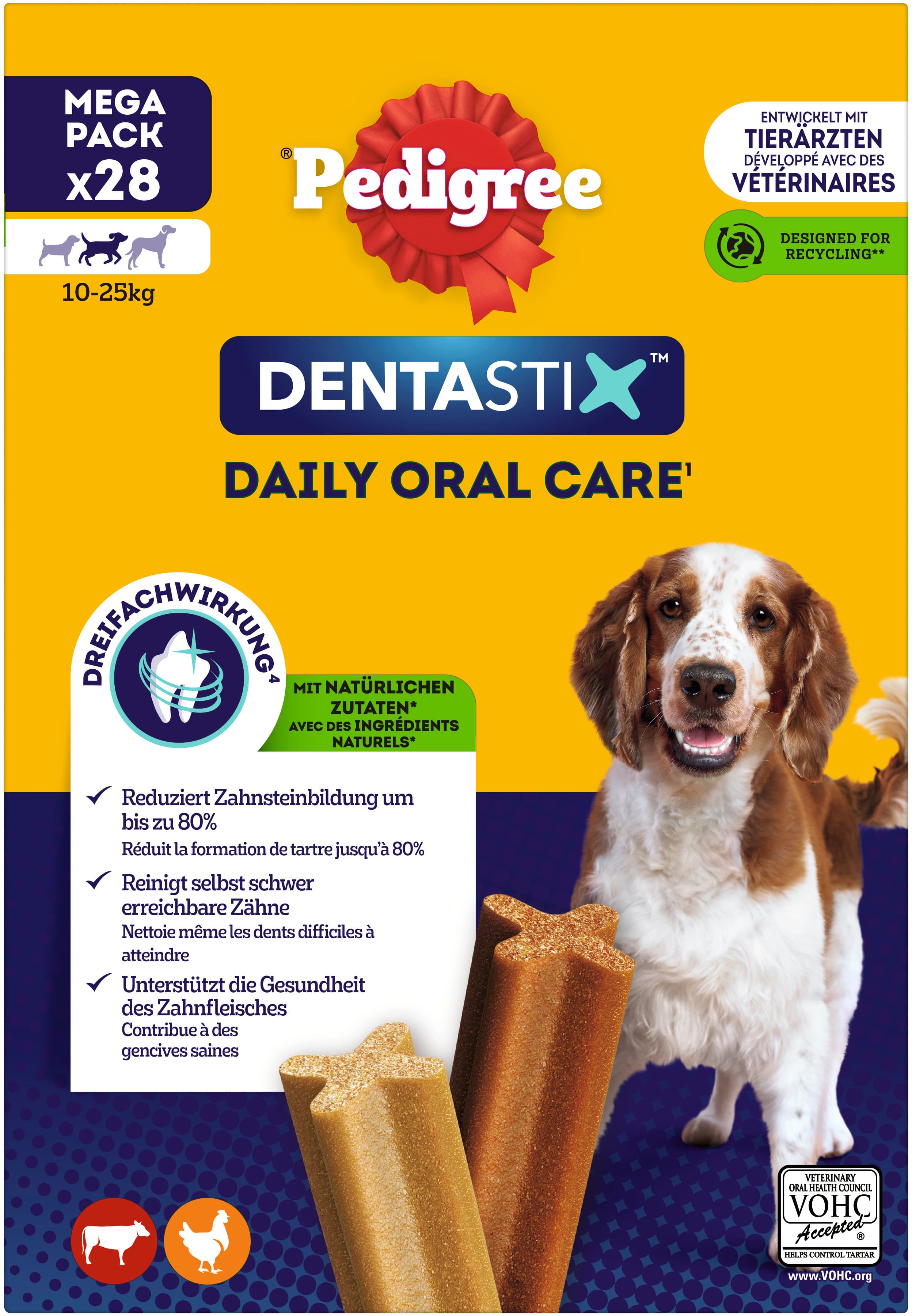 Paquete múltiple de Cartón de cuidado bucal diario PEDIGREE® DENTASTIX™