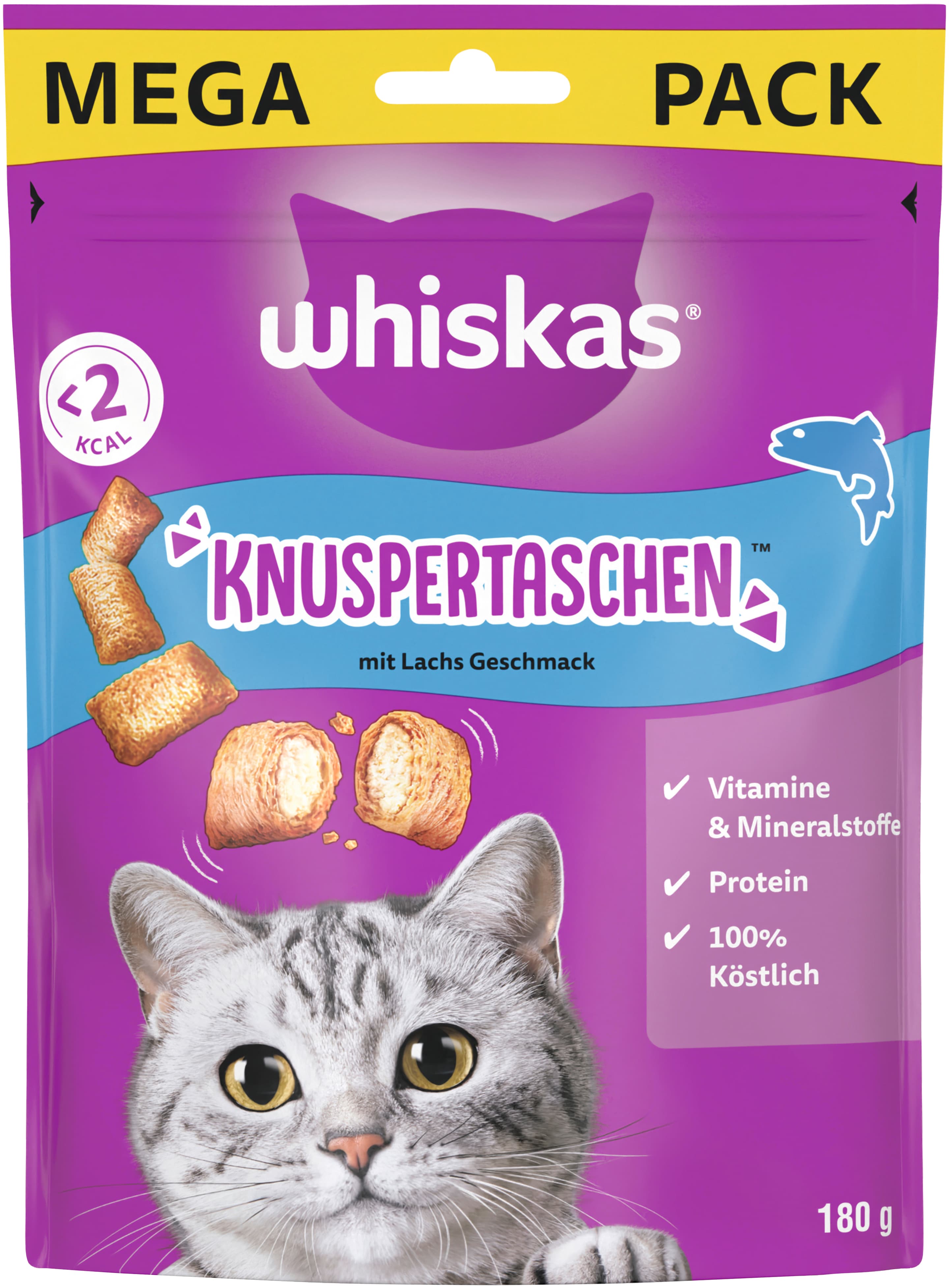 Whiskas® Knuspertaschen™ Beutel mit Lachs