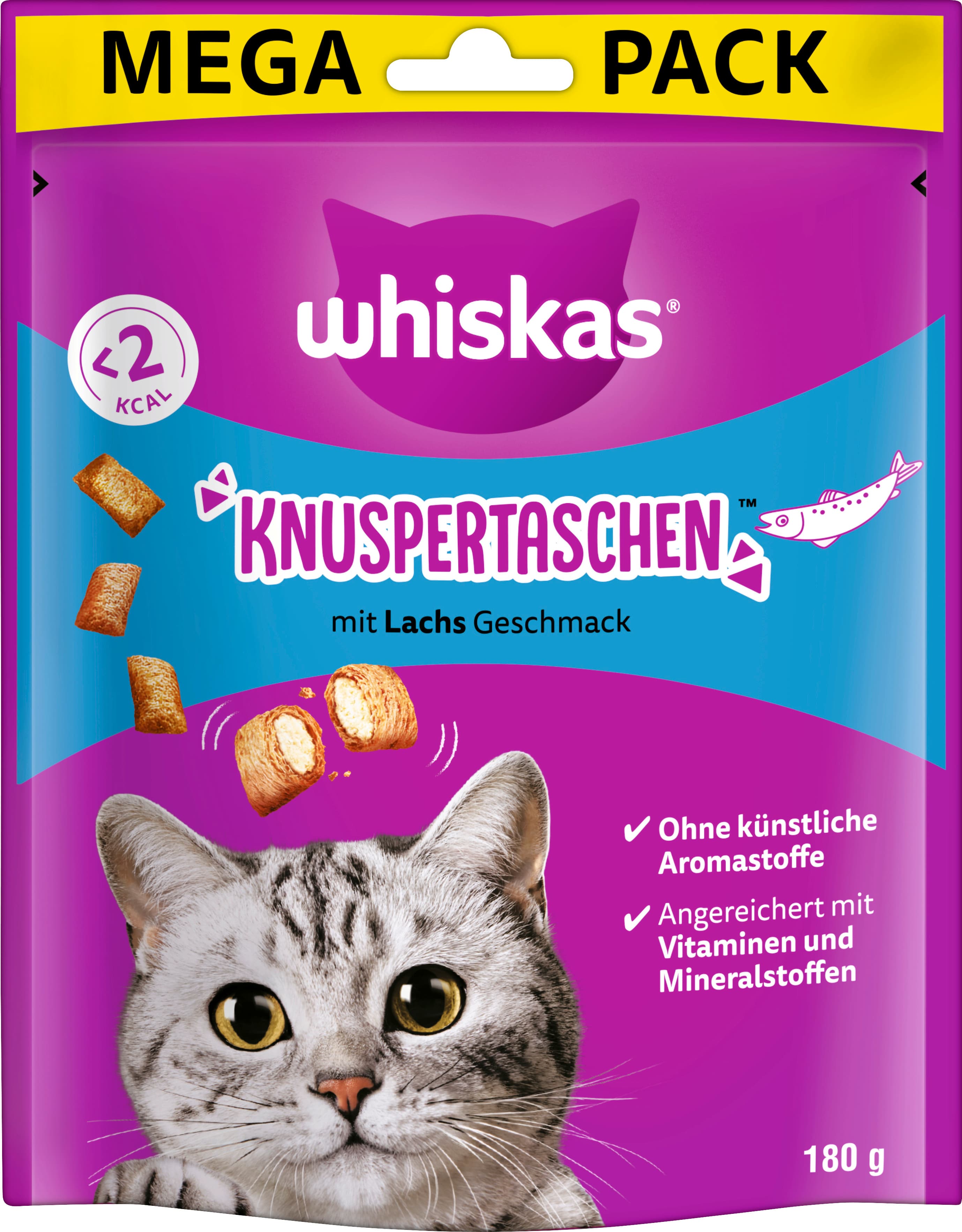 Whiskas® Knuspertaschen™ Beutel mit Lachs