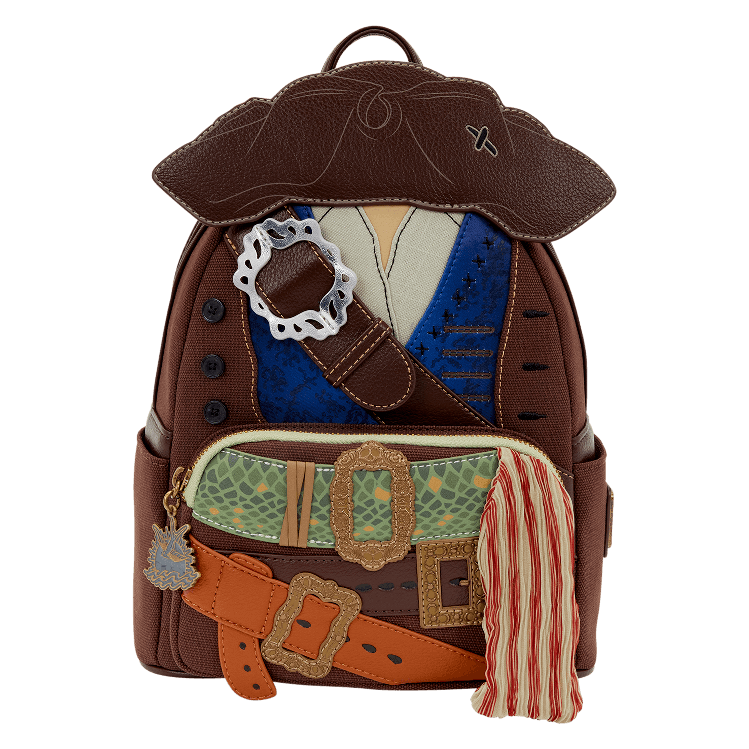 Loungefly Disney Pirates of the Caribbean Jack Sparrow Cosplay Mini Backpack Rucksack 26,6 cm