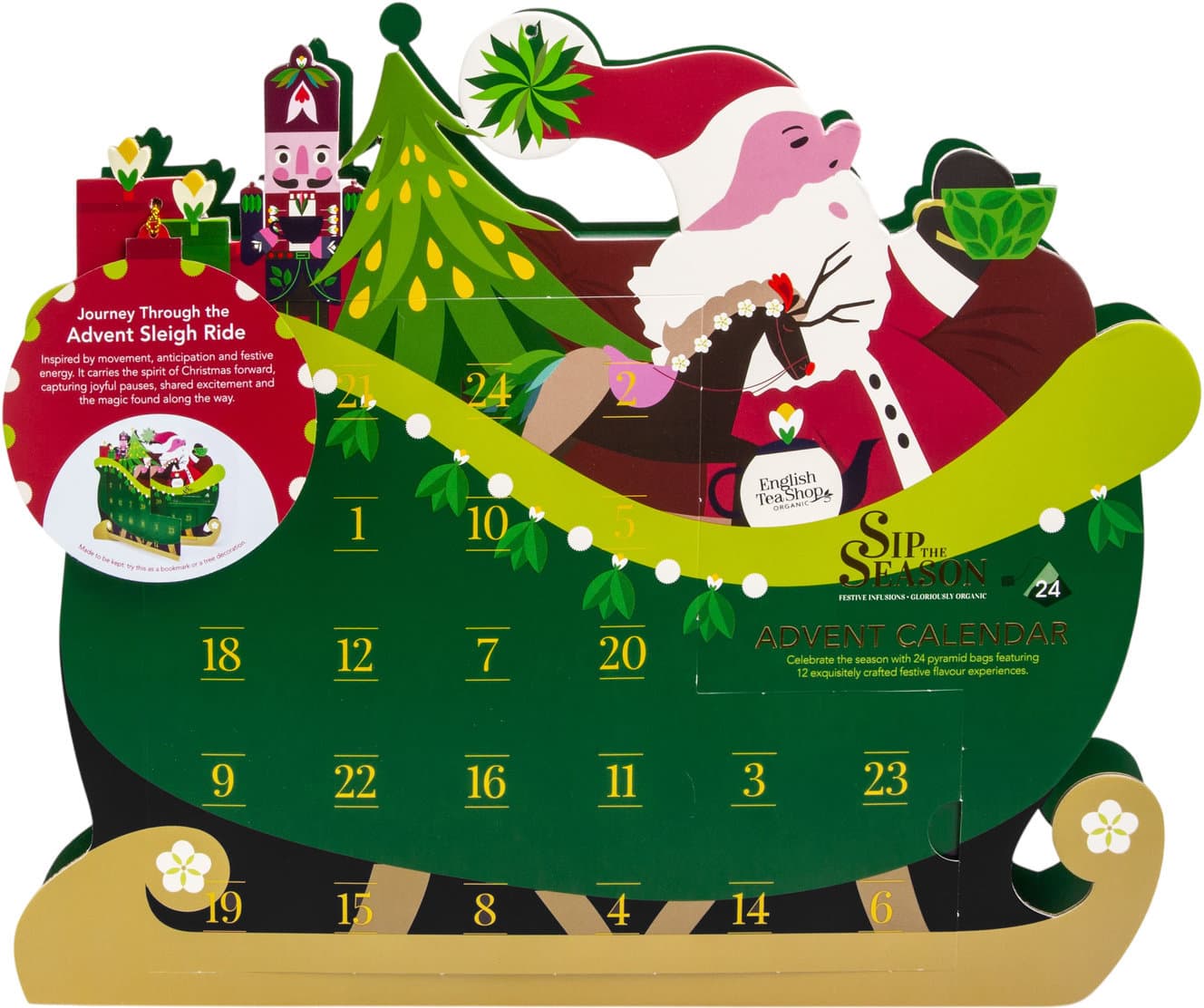 English Tea Shop Bio Tee Schlittenfahrt Adventskalender