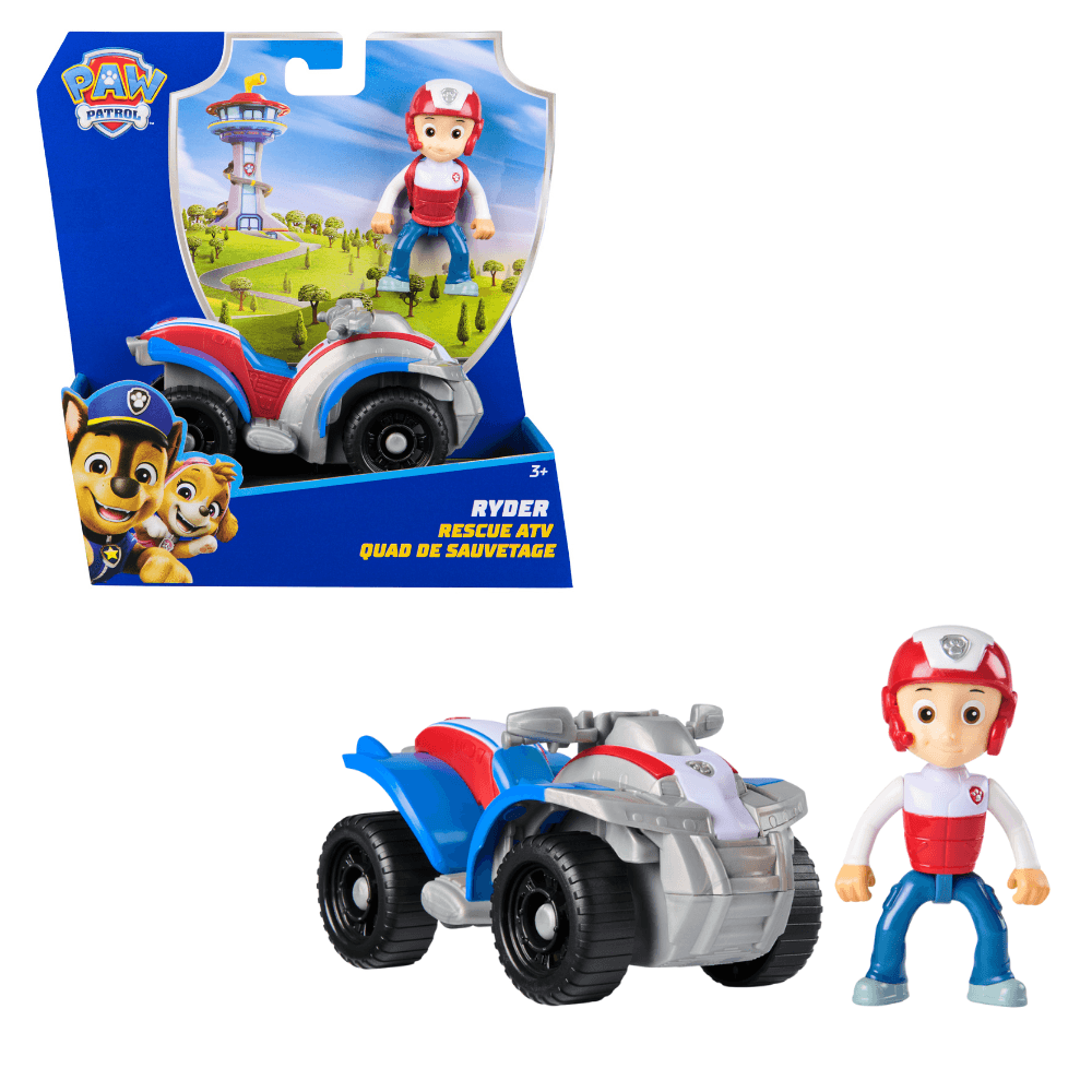 PAW Patrol Ryder Basic Vehicle mit Ryder-Figur und Rettungs-ATV