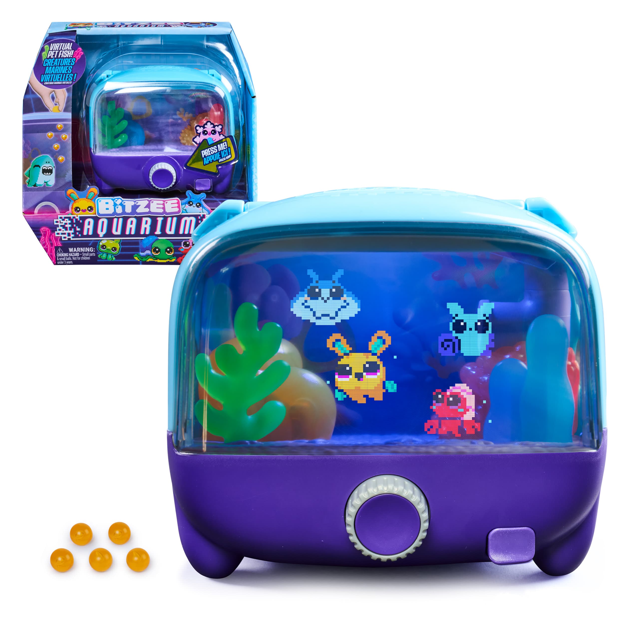 Bitzee Aquarium interaktives digitales Haustier mit virtuellen Fischen