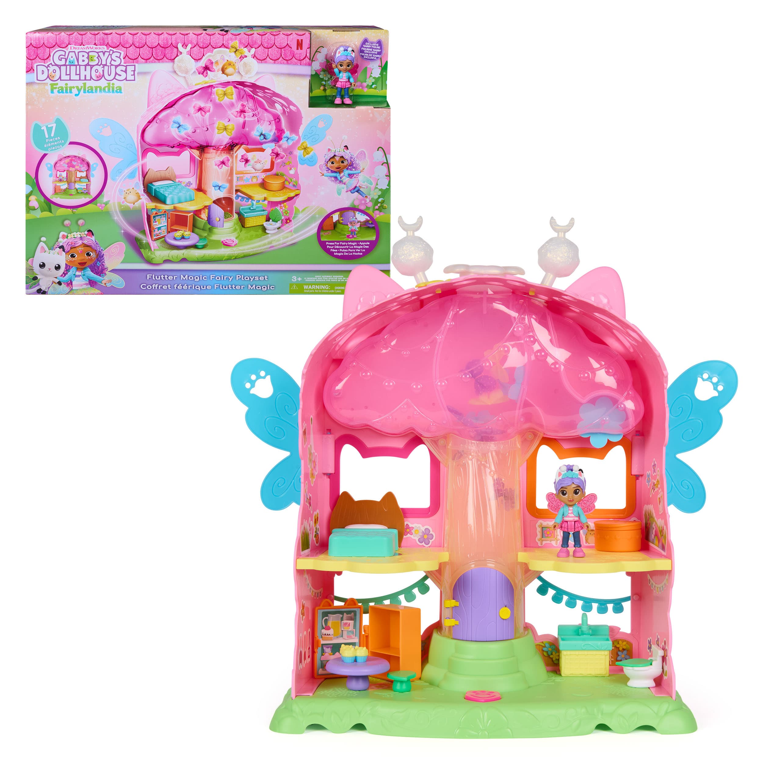 Gabby’s Dollhouse Flutter Magic Fairy Dollhouse Playset