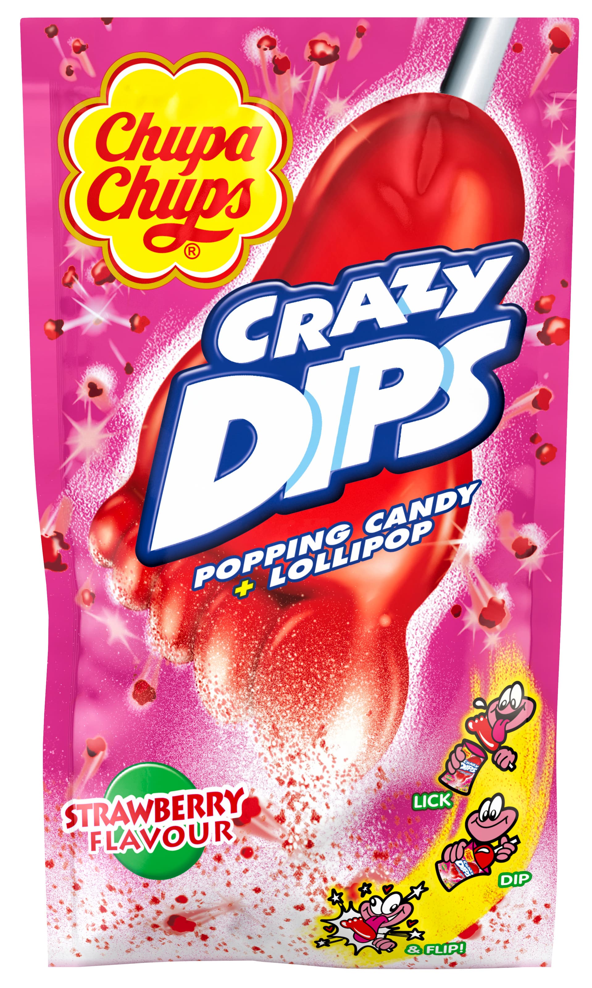 Chupa Chups Crazy Dips Erdbeere