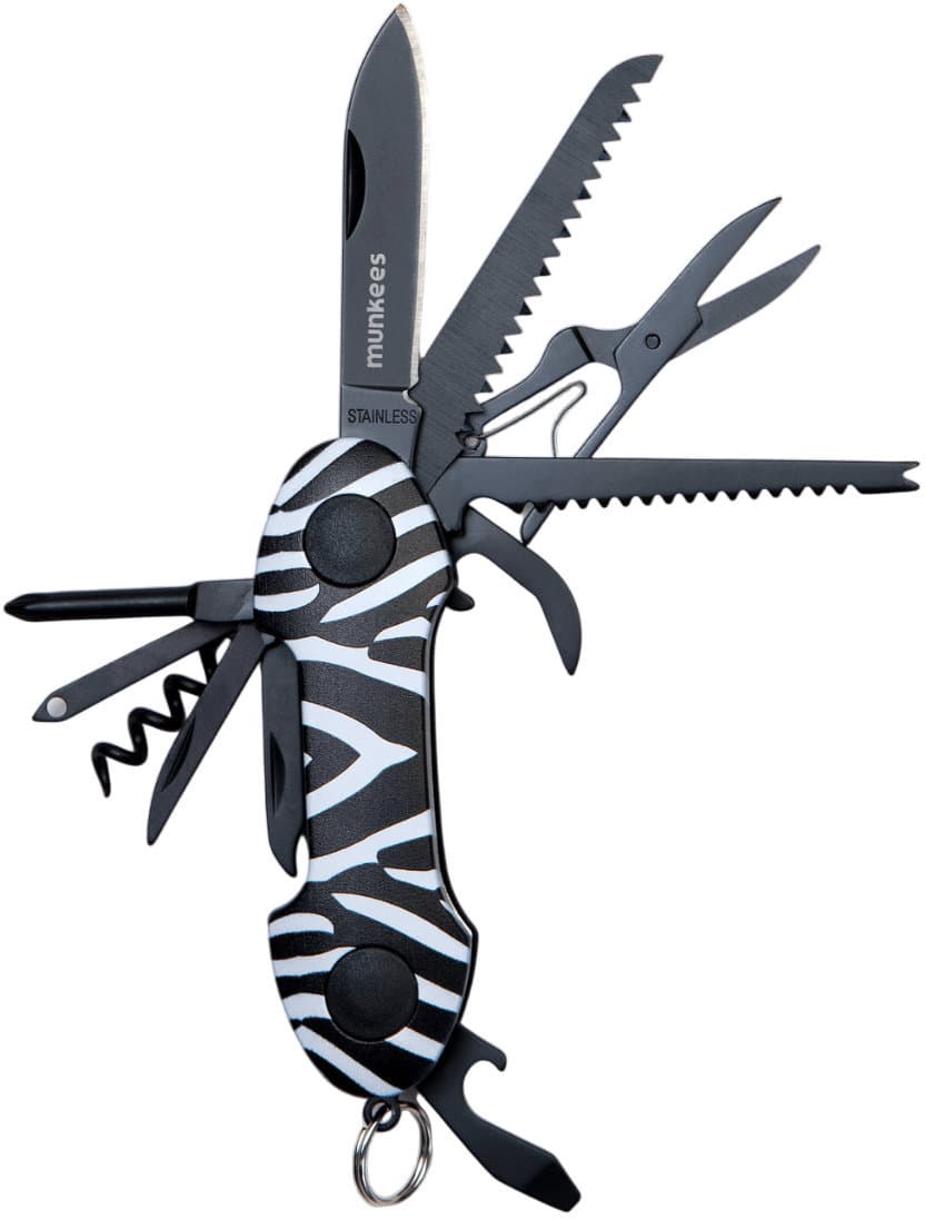 munkees Taschenmesser Zebra