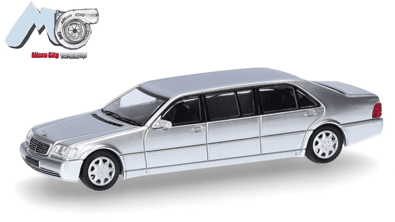 Herpa 87MC000106 Mercedes-Benz S 600 Pullman silber 1:87