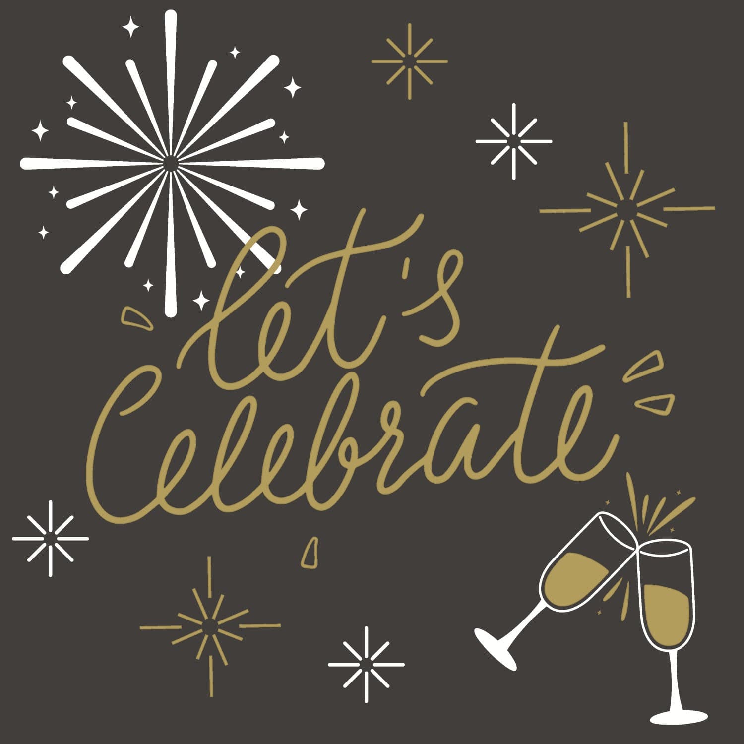 Paper + Design Servietten Let's Celebrate 33x33cm
