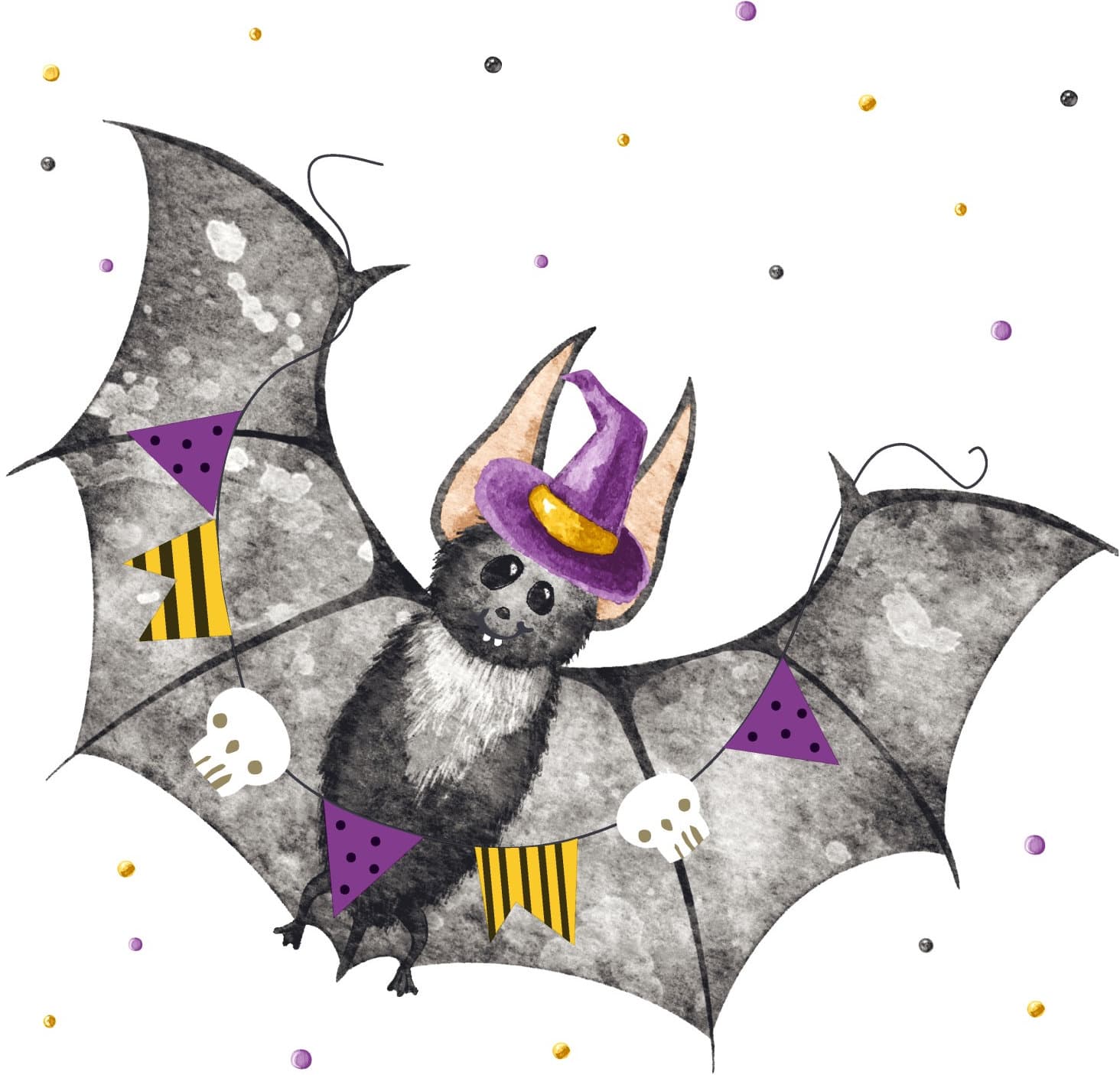 Paper + Design Servietten Bat Halloween 33x33cm