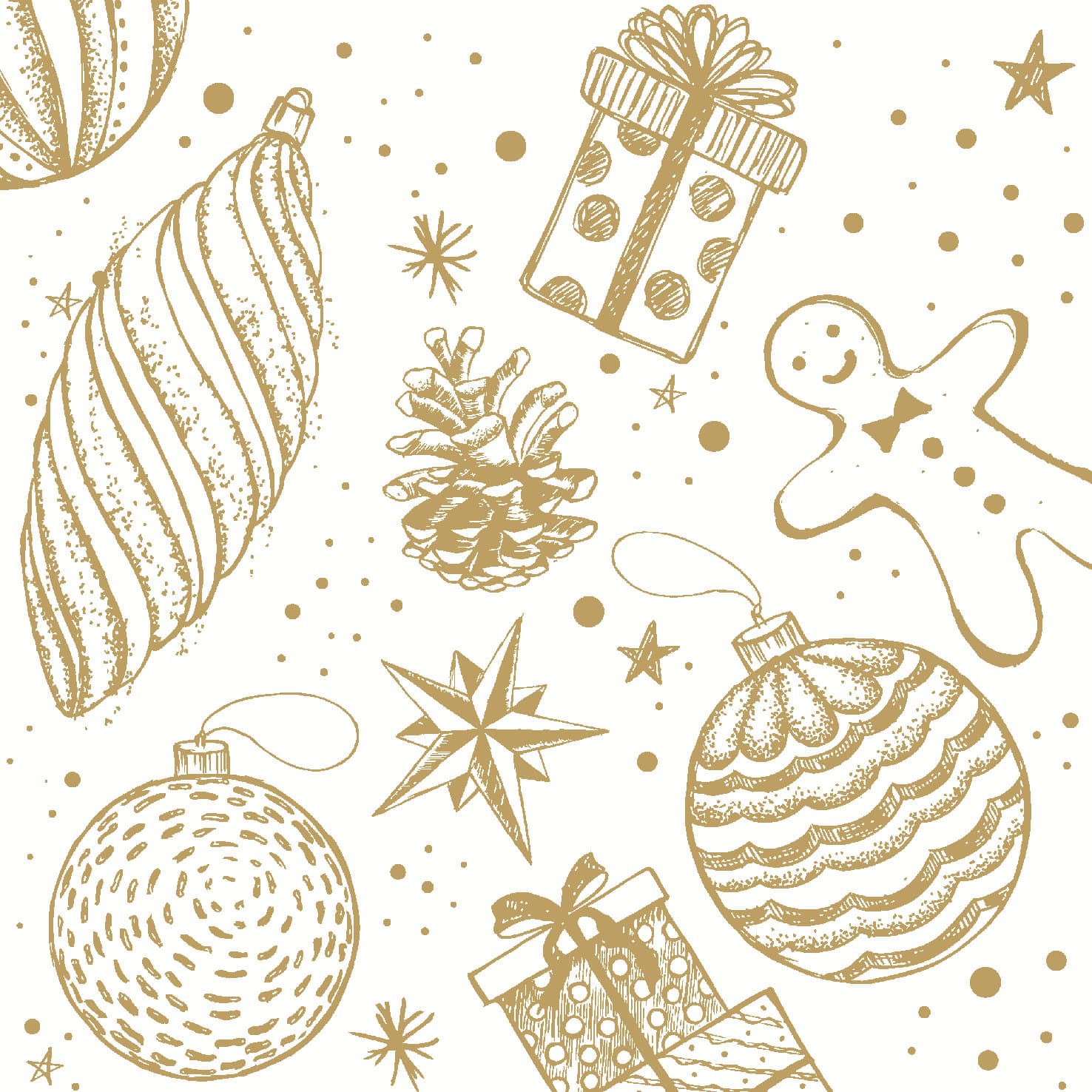 Paper + Design Servietten Bauble Symphony 24x24cm