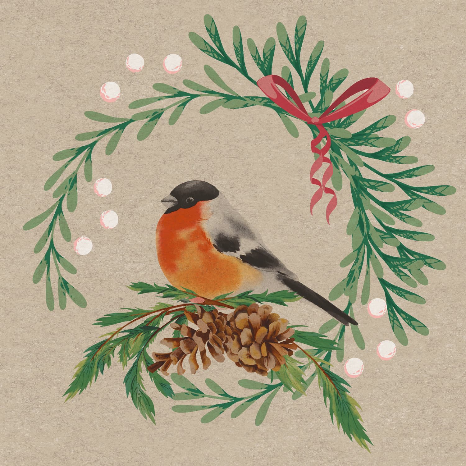Paper + Design Servietten Joyful Bird 33x33cm