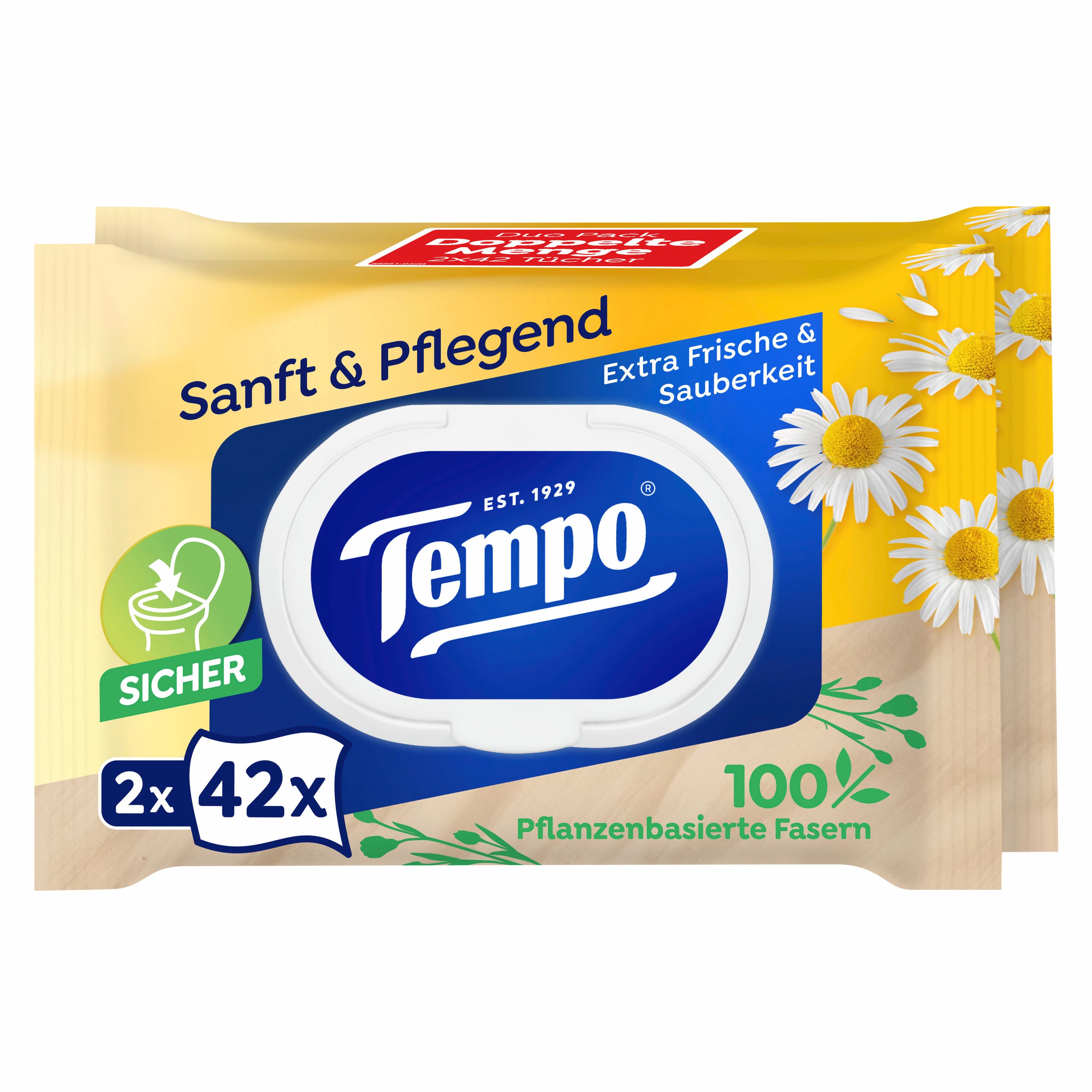 Tempo Feuchte Toilettentücher Sanft & Pflegend
