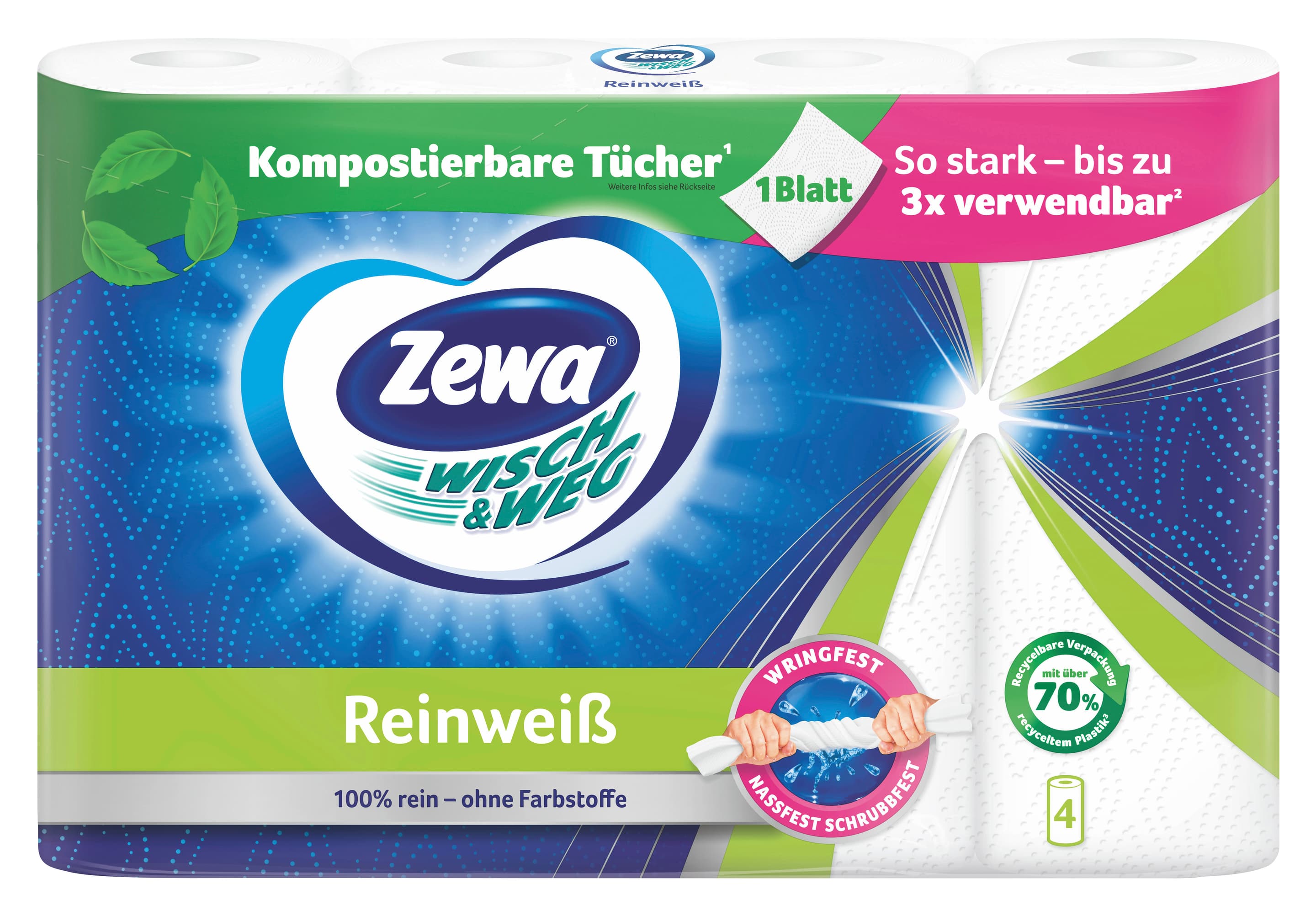 ZEWA WIPE & AWAY Čistá biela