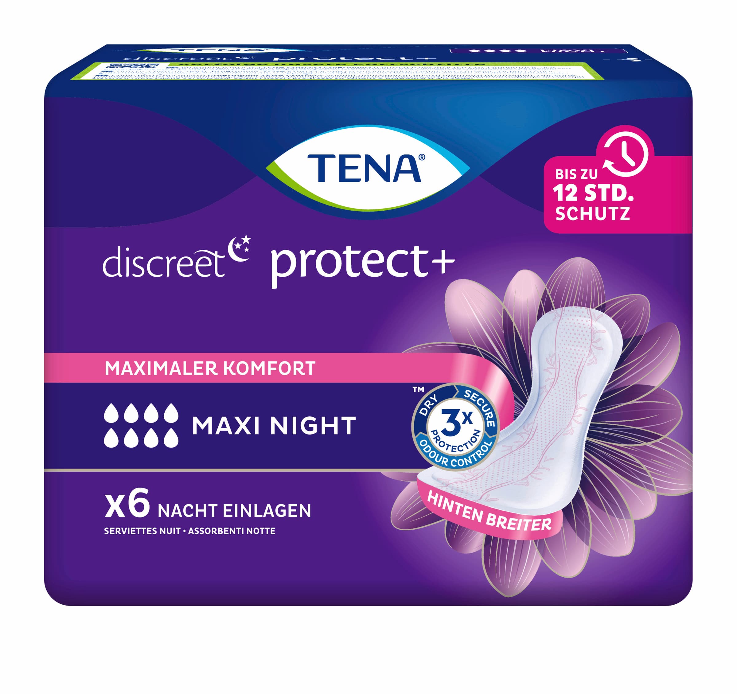 TENA Discreet Maxi Night 6 Einlagen