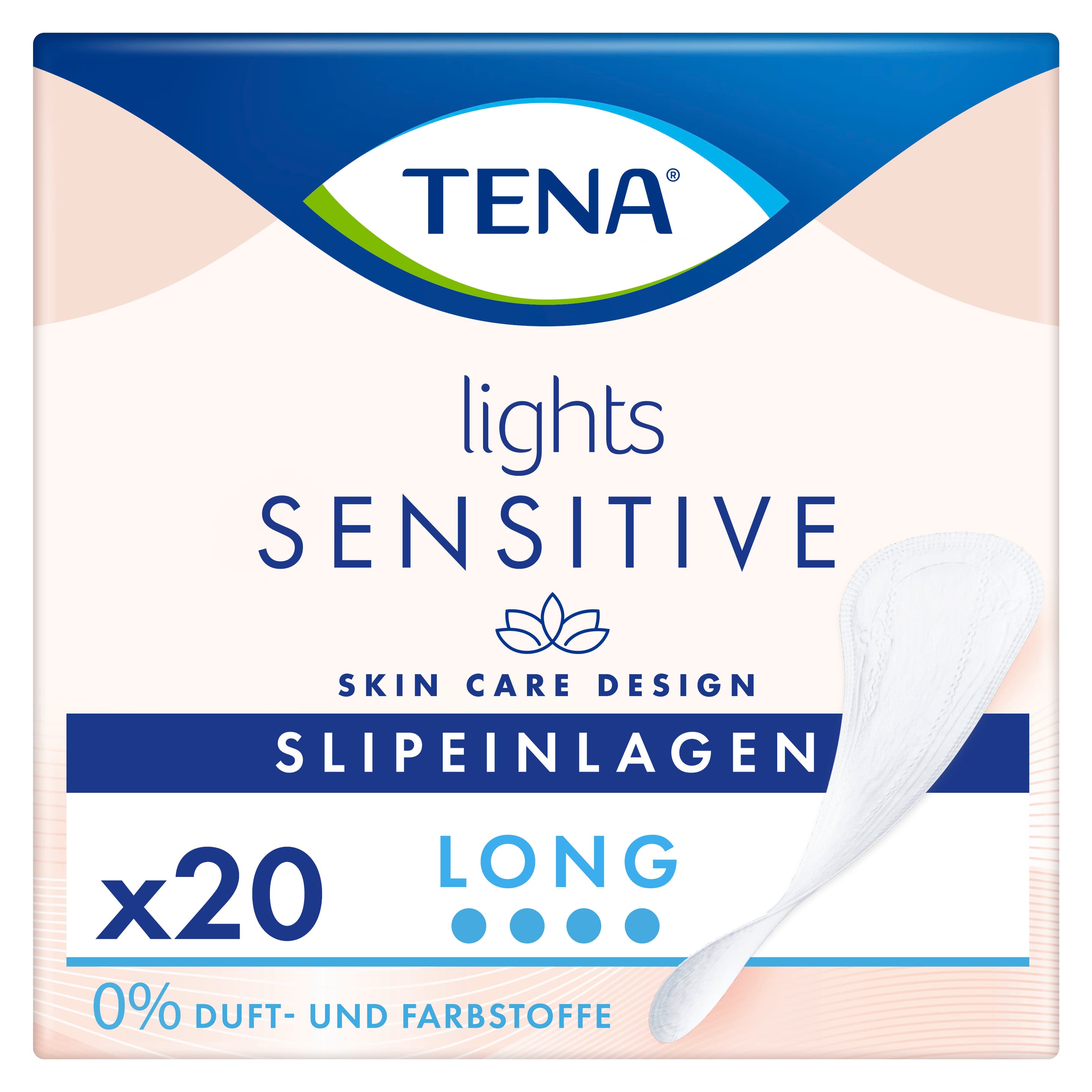 Protegeslips largos TENA Lights, 20 unidades