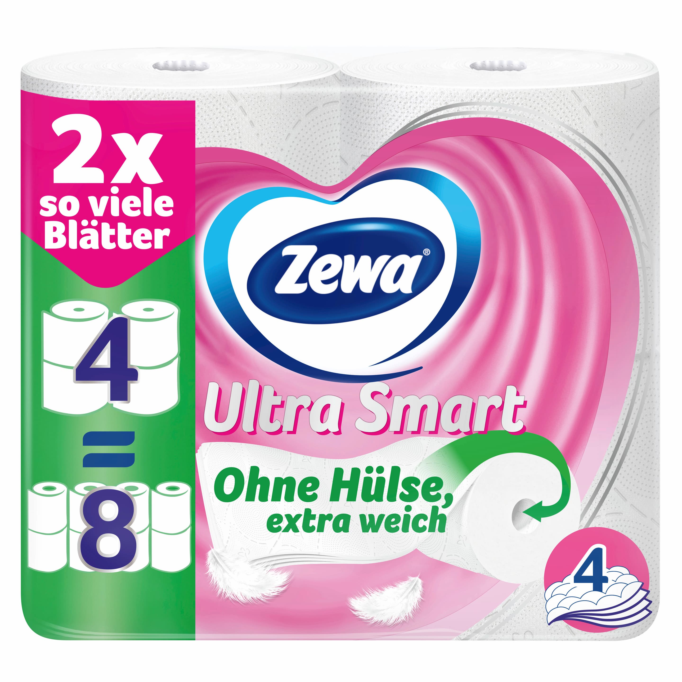Zewa Ultra Smart Toilettenpapier 4-lagig