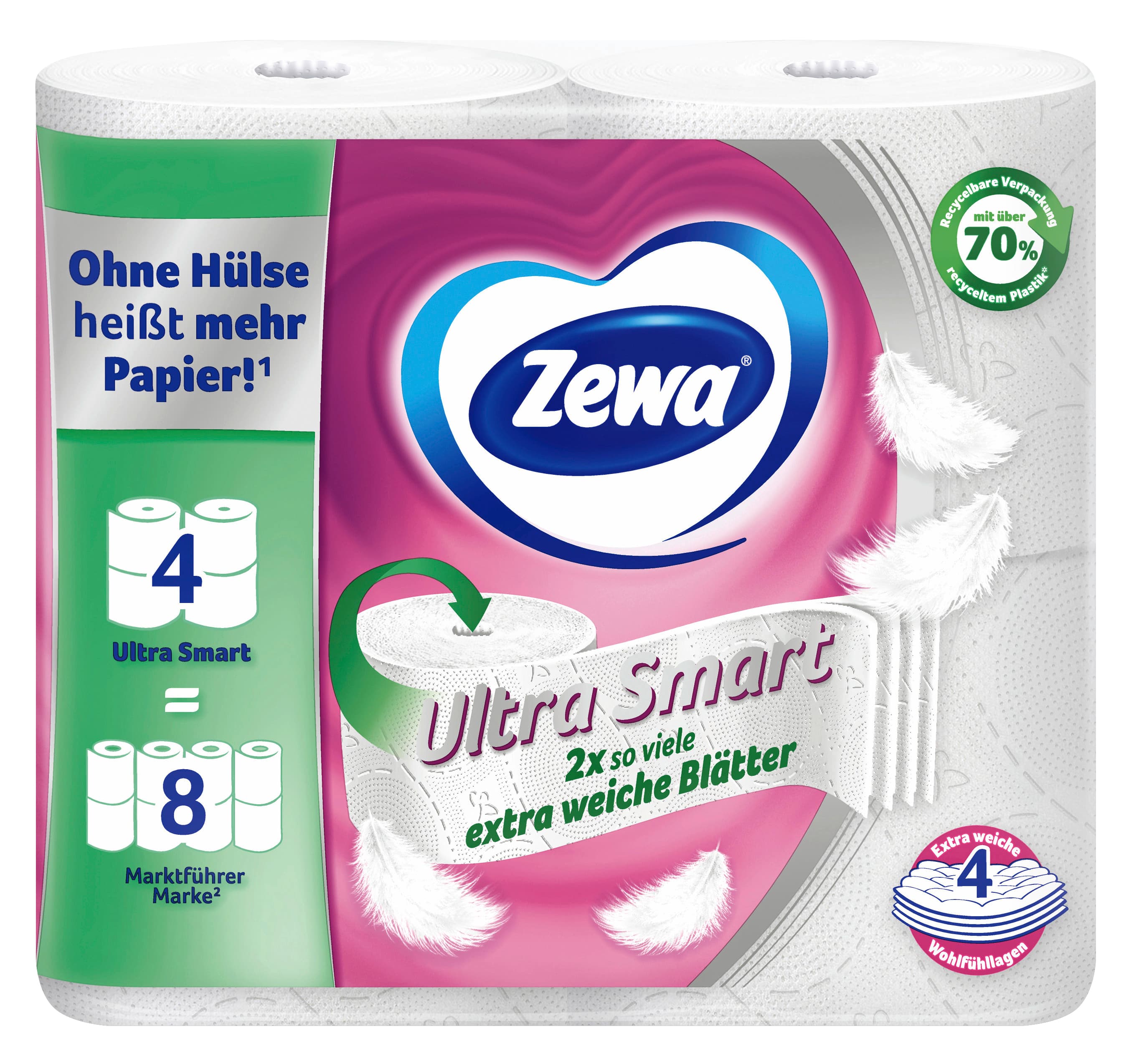 Zewa Ultra Smart Toilettenpapier 4-lagig