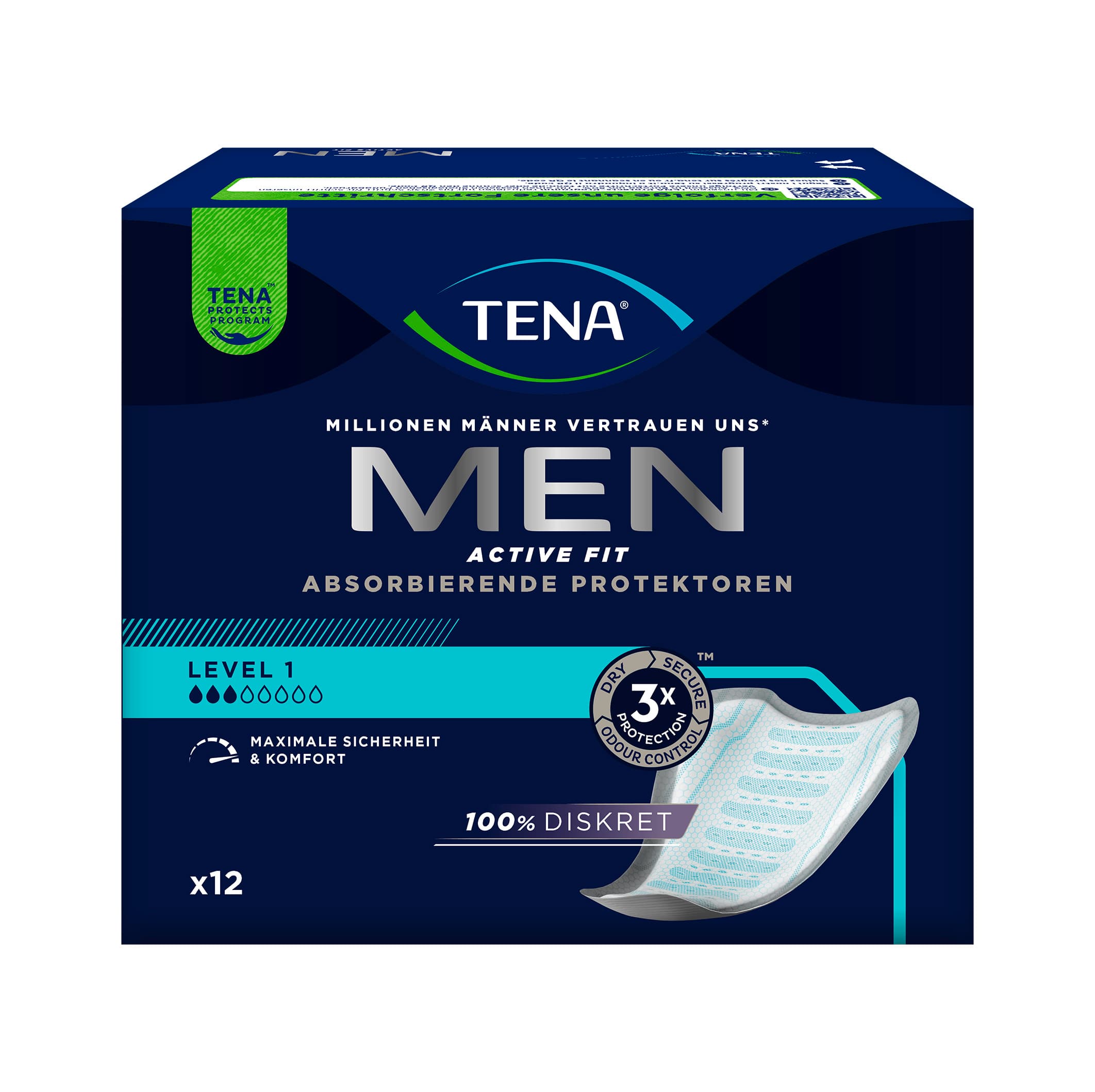 TENA MEN Active Fit Level 1 Inkontinenzeinlagen