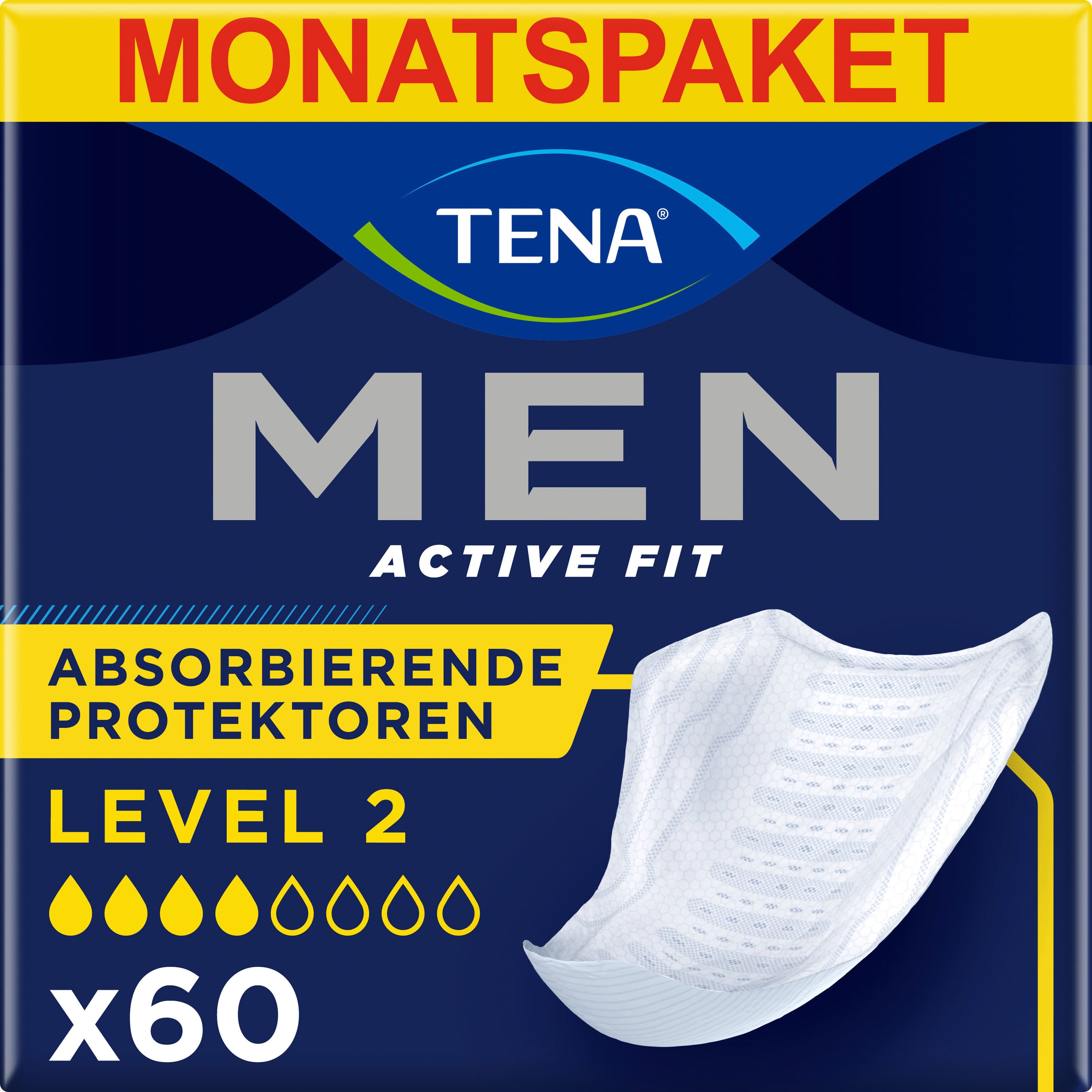 TENA MEN Level 2 Active Fit Inkontinenzeinlagen