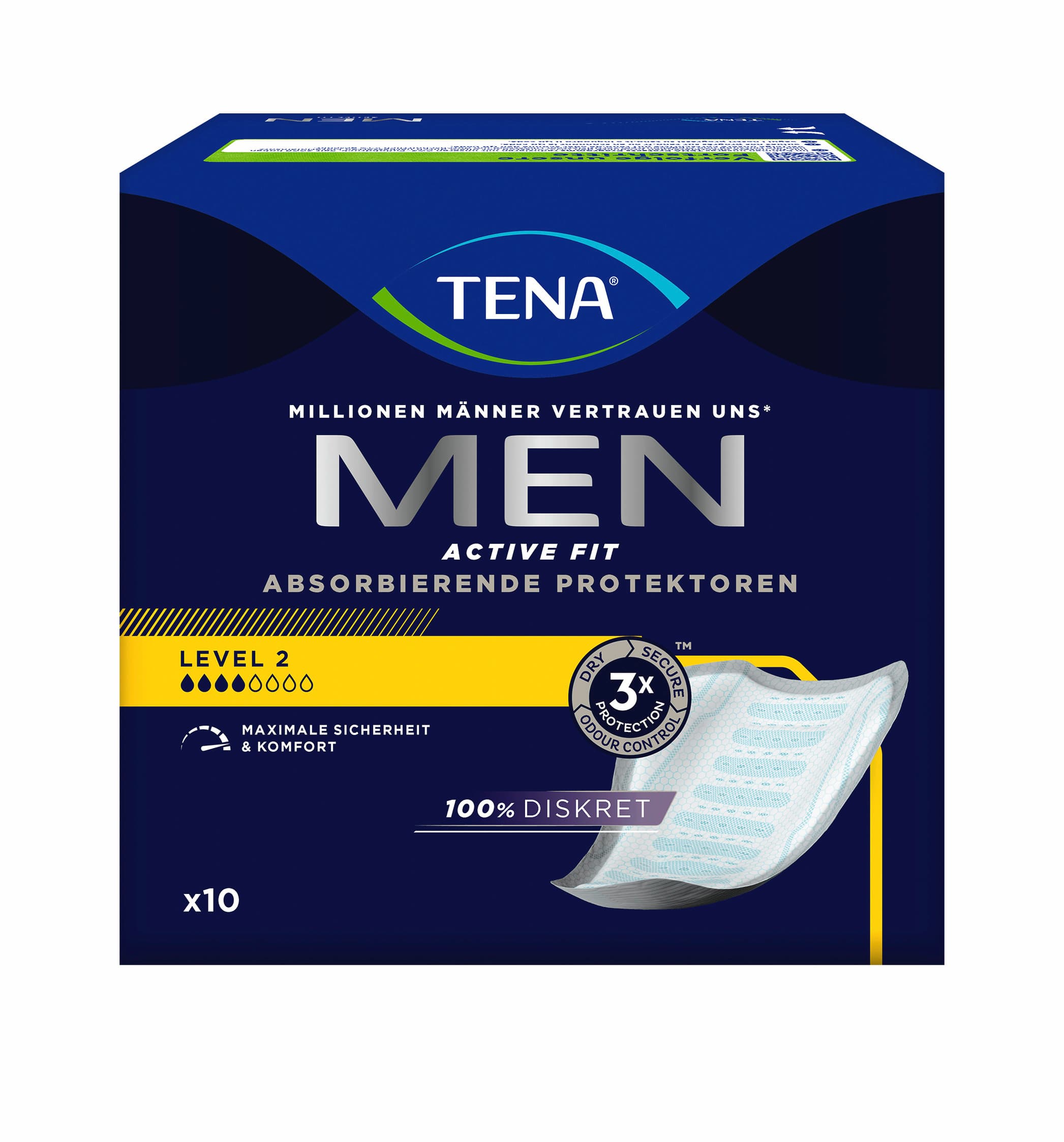 TENA MEN Level 2 Active Fit Inkontinenzeinlagen