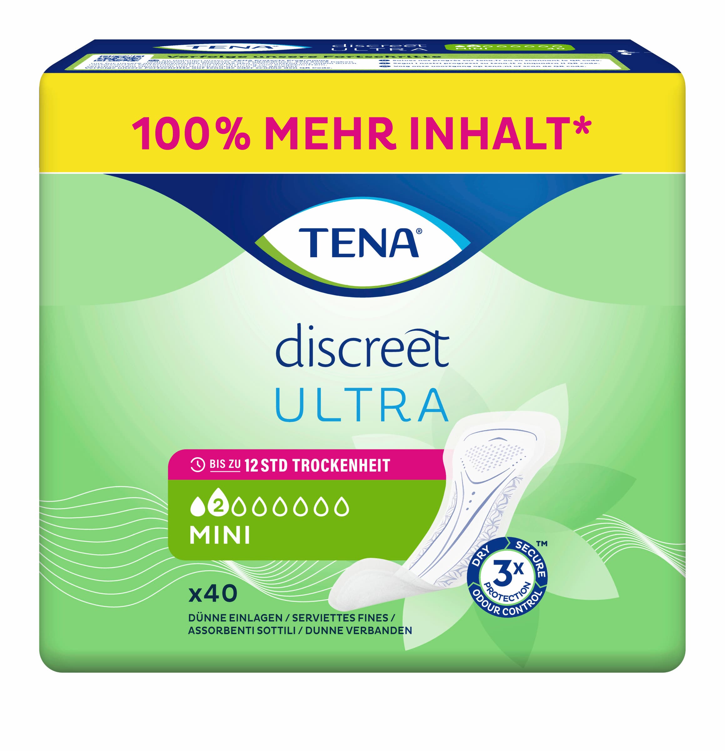 Tena discreet Ultra Inkontinenzeinlagen Mini Duo Pack