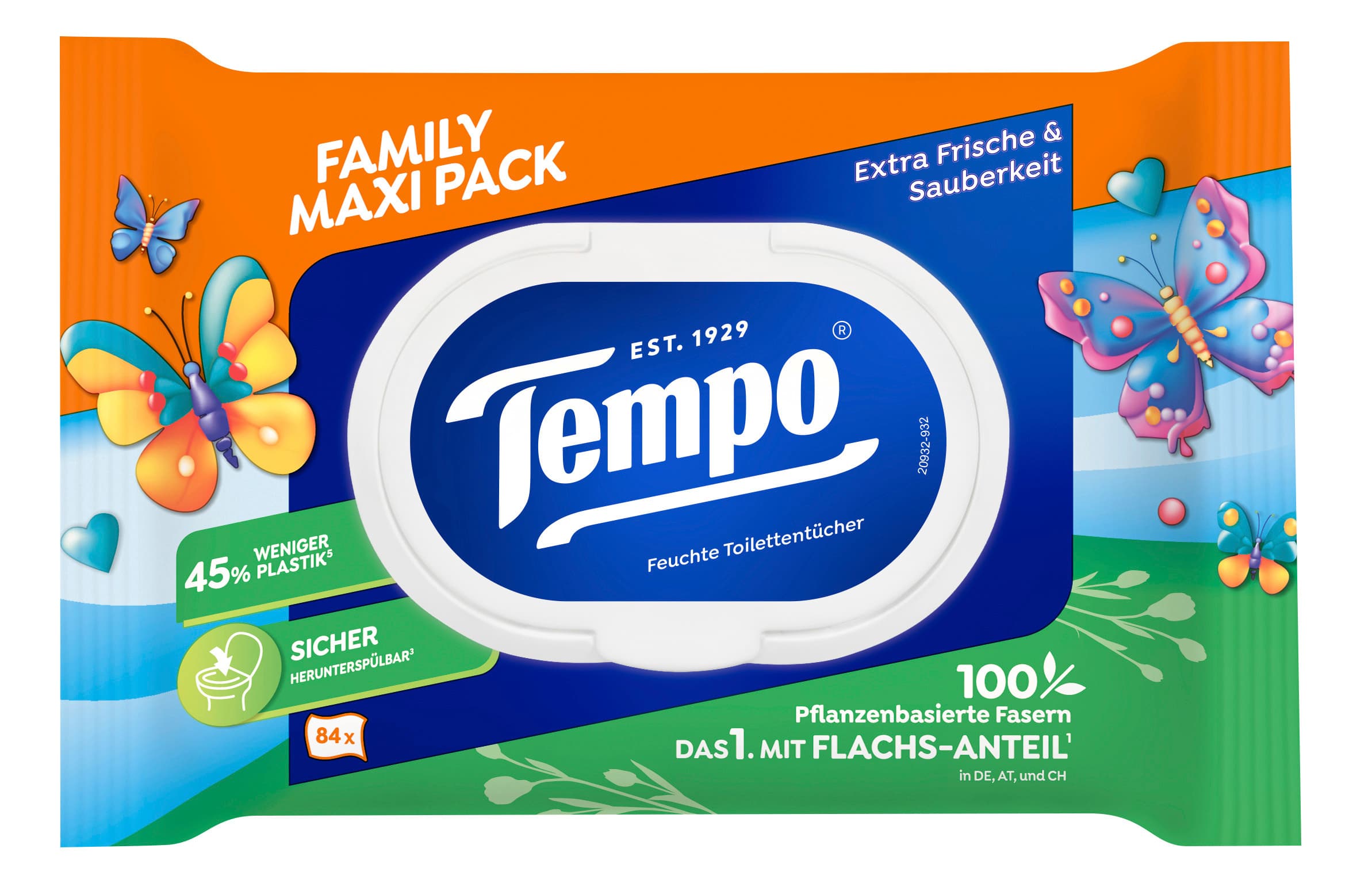 Tempo Feuchtes Toilettenpapier Family Maxi Pack