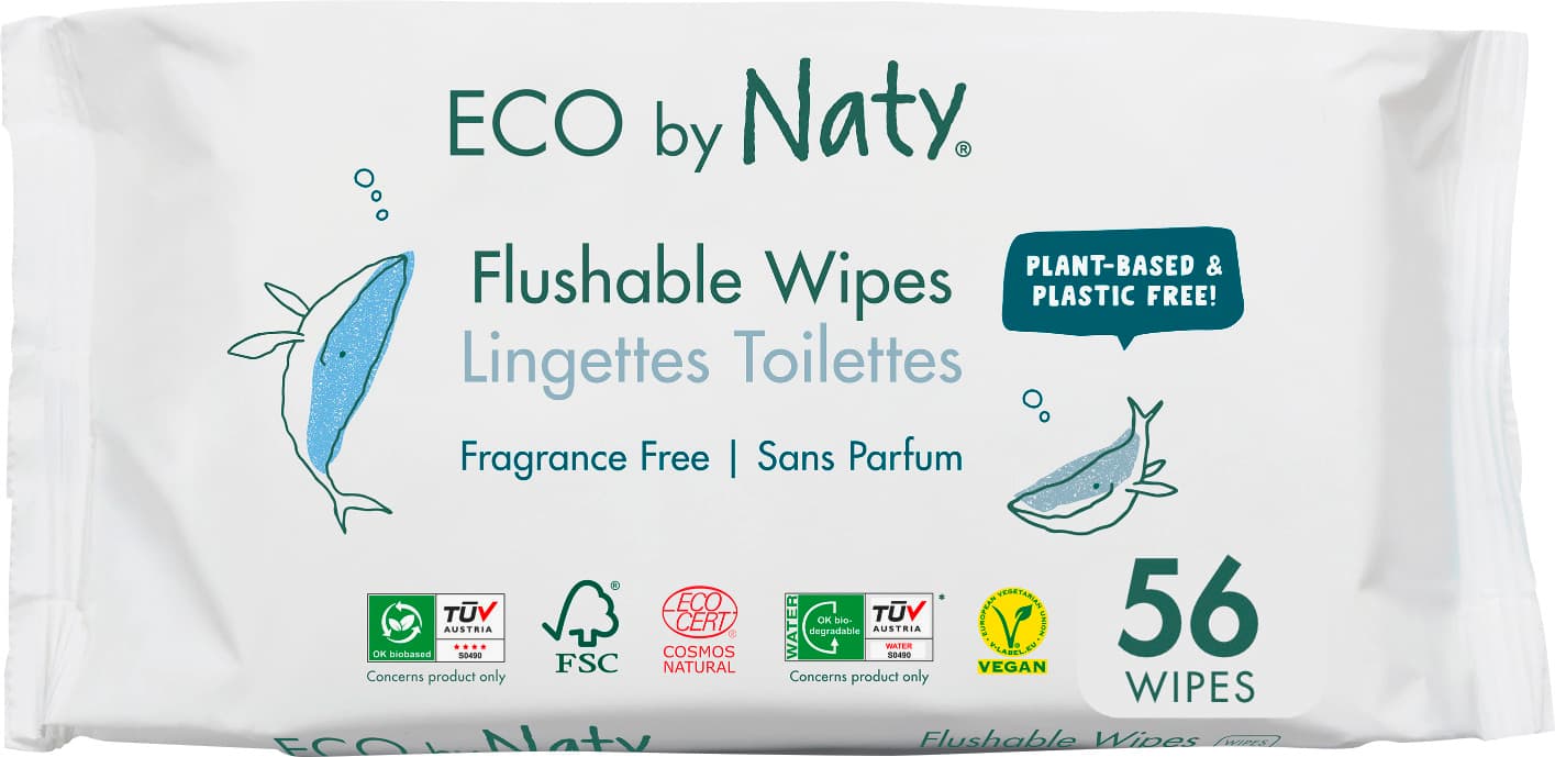 Eco by Naty Feuchttücher unparfümiert, herabspülbar
