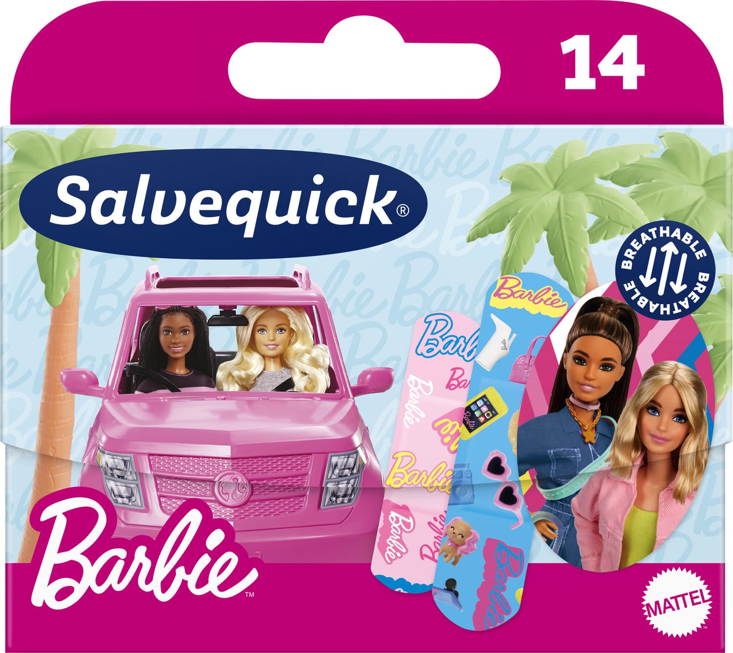 Salvequick Pflaster Kinder Barbie