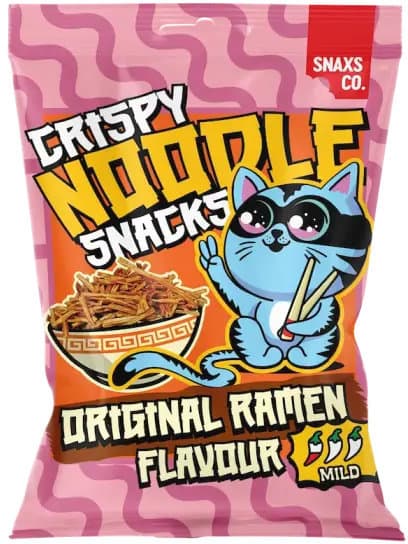 SNAXS CO. Crispy Noodle Snack Original Ramen Flavour