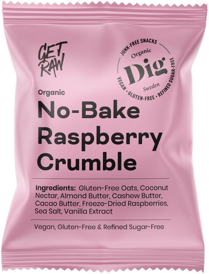 Dig Bio No-Bake Raspberry Crumble