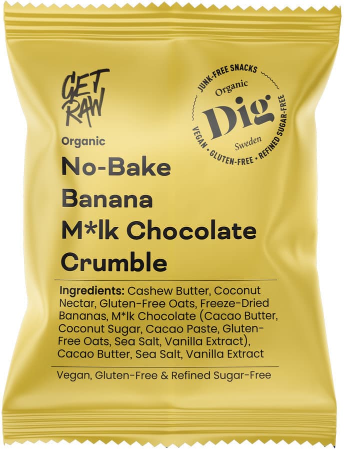 Dig Bio No-Bake Banana M*lk Chocolate Crumble