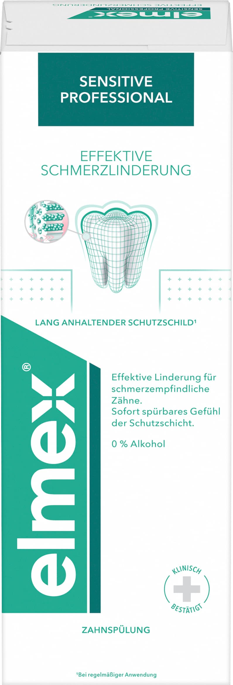 elmex Mundspülung Sensitive Professional – alkoholfreie Mundspülung für effektive Schmerzlinderung empfindlicher Zähne