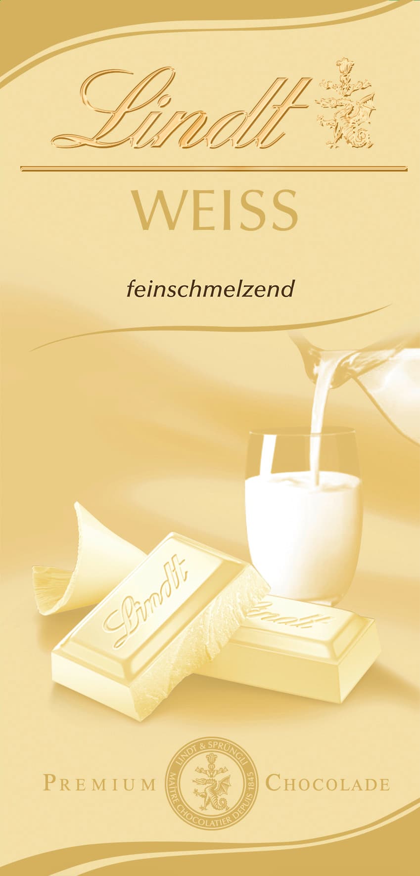 Lindt weiße Schokolade feinschmelzend