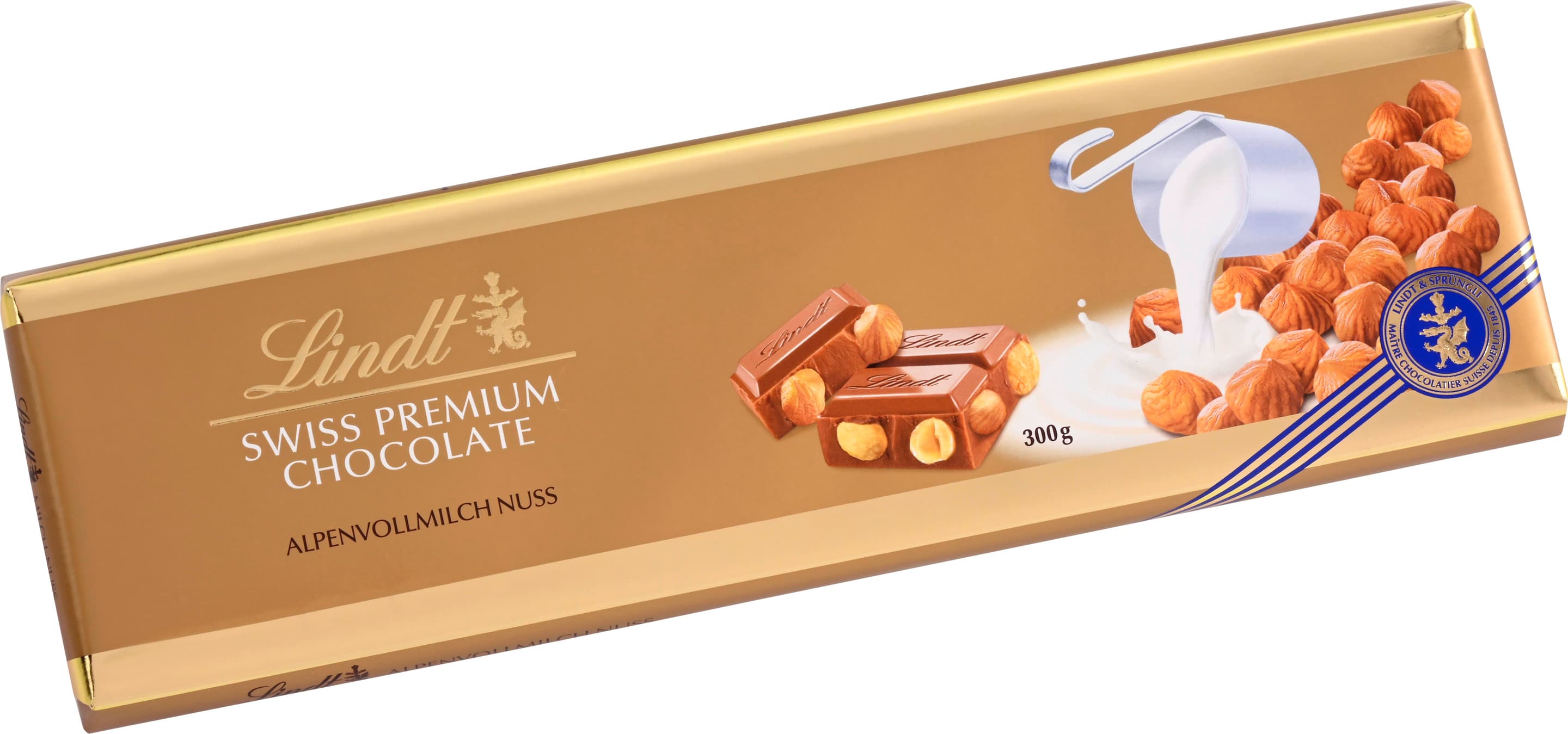 Lindt Alpenvollmilch Nuss Tafel