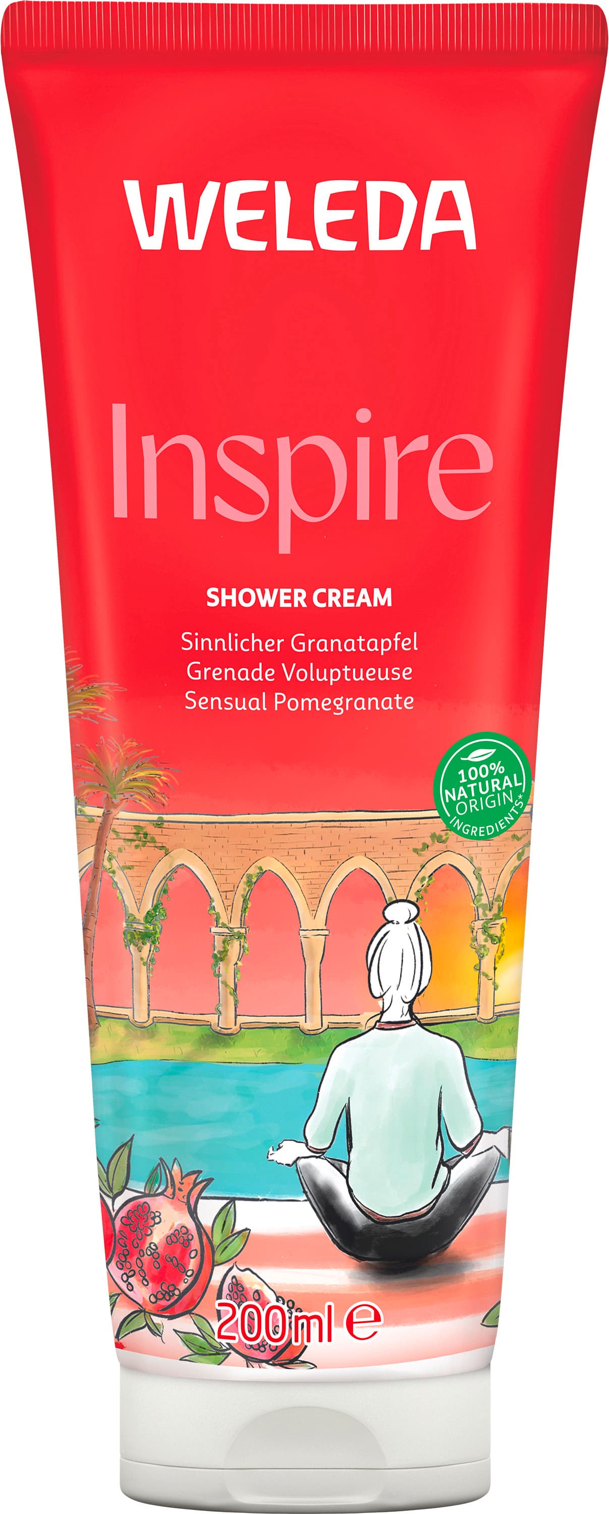 WELEDA GRANATAPFEL Inspire Schönheitsdusche Granatapfel
