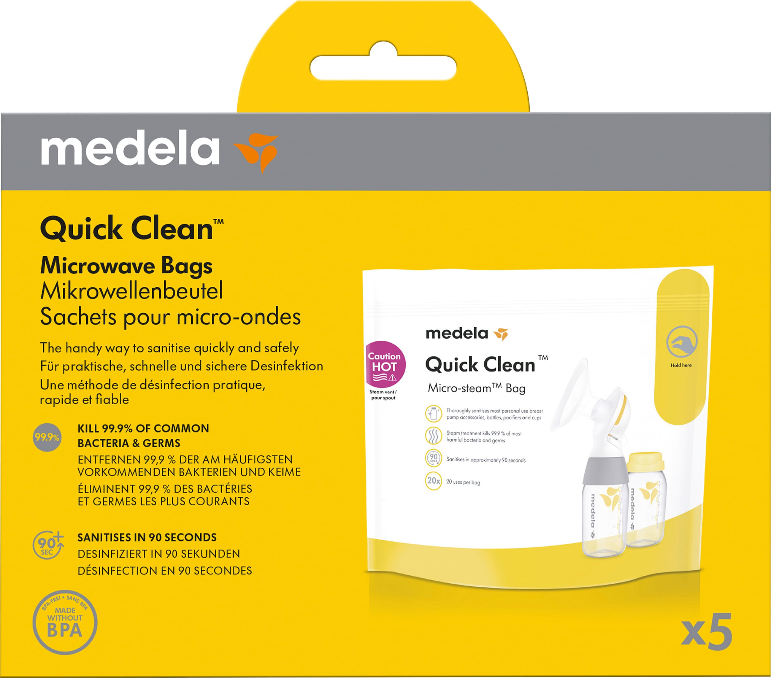 Medela Quick Clean Mikrowellenbeutel zur Sterilisation