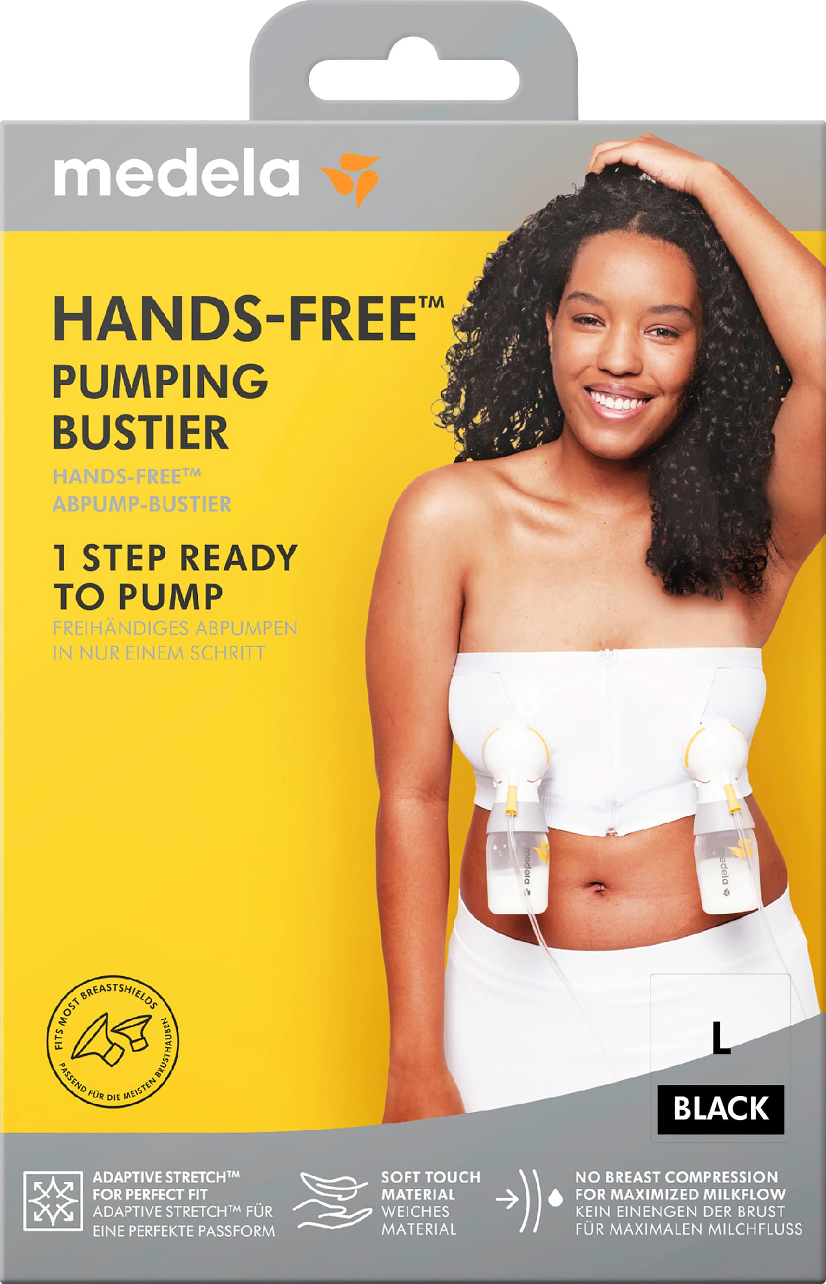 Medela Hands-free™ Abpump-Bustier schwarz