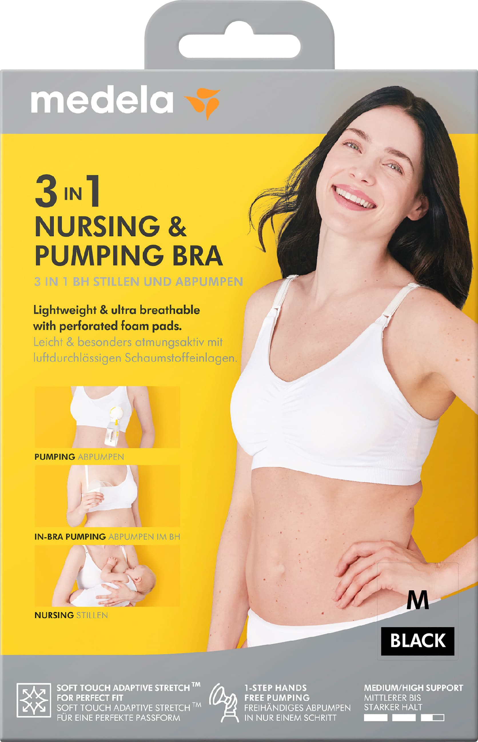 Medela 3-in-1 Hands-free Bra schwarz